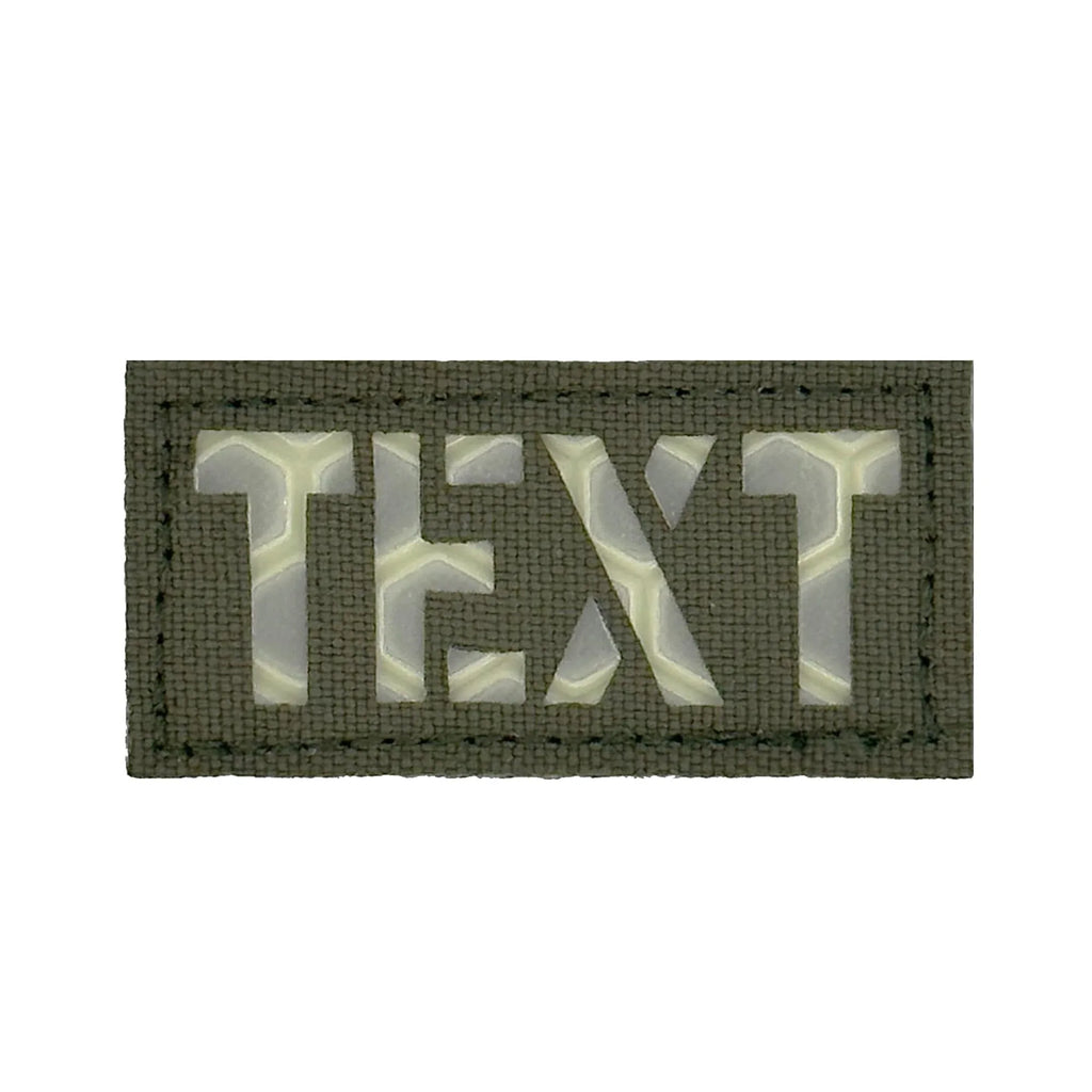 Custom Text Call Sign Laser Cut - 1x2 CORDURA® Patch - Get the visibil