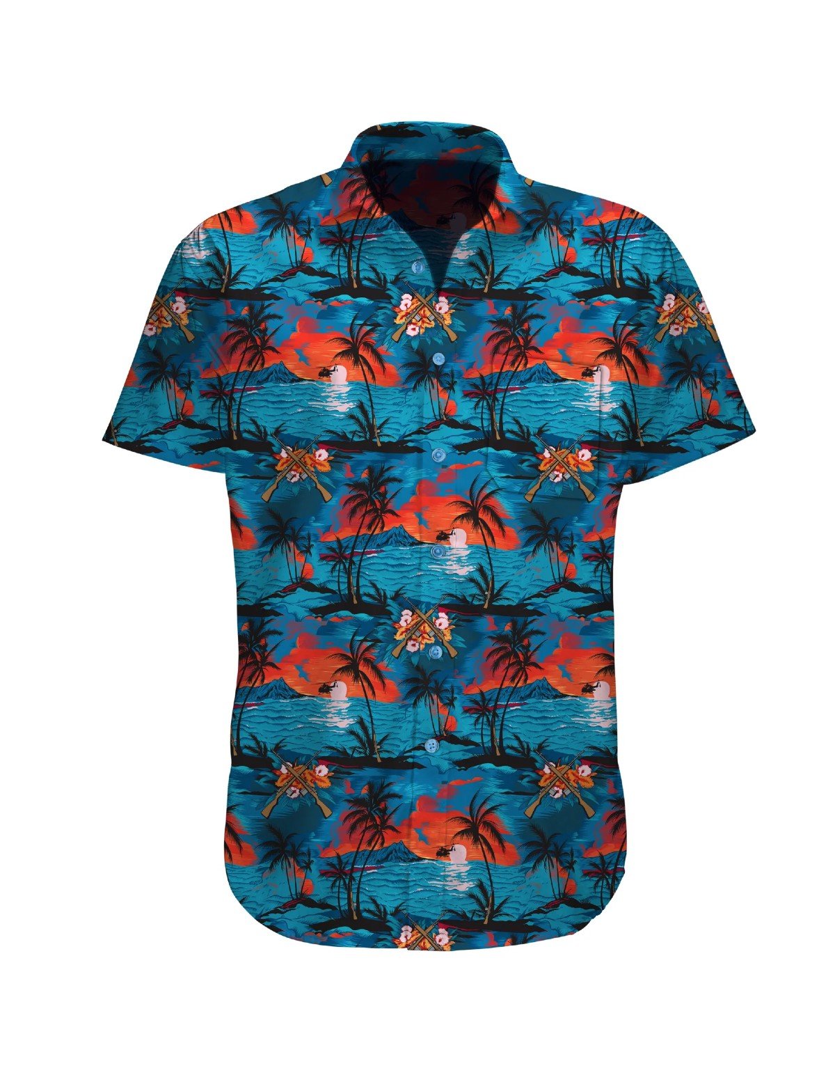 M14's and Beachy Dreams Button-up - Savage Tacticians