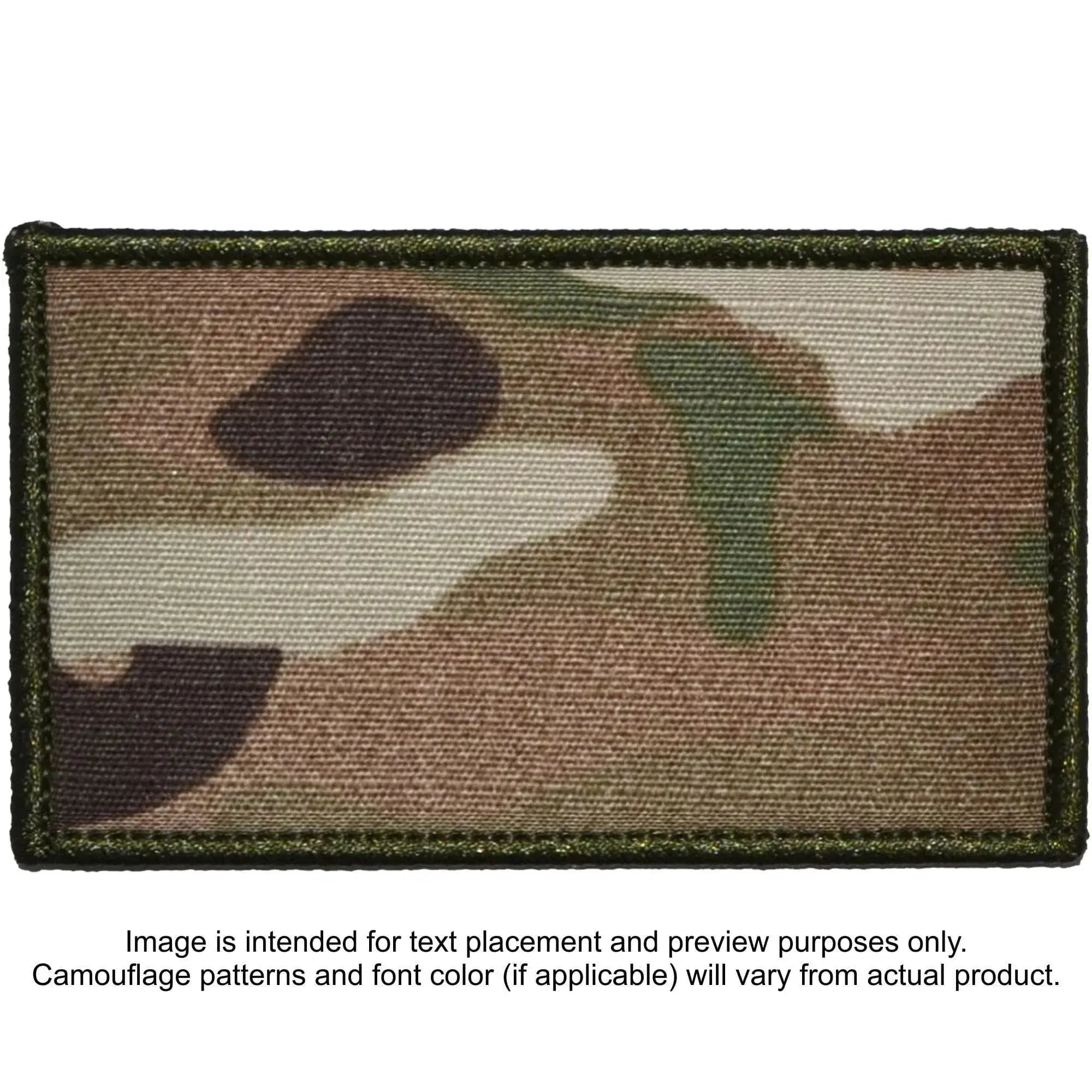 Custom Plate Carrier Text Patch - 2x5