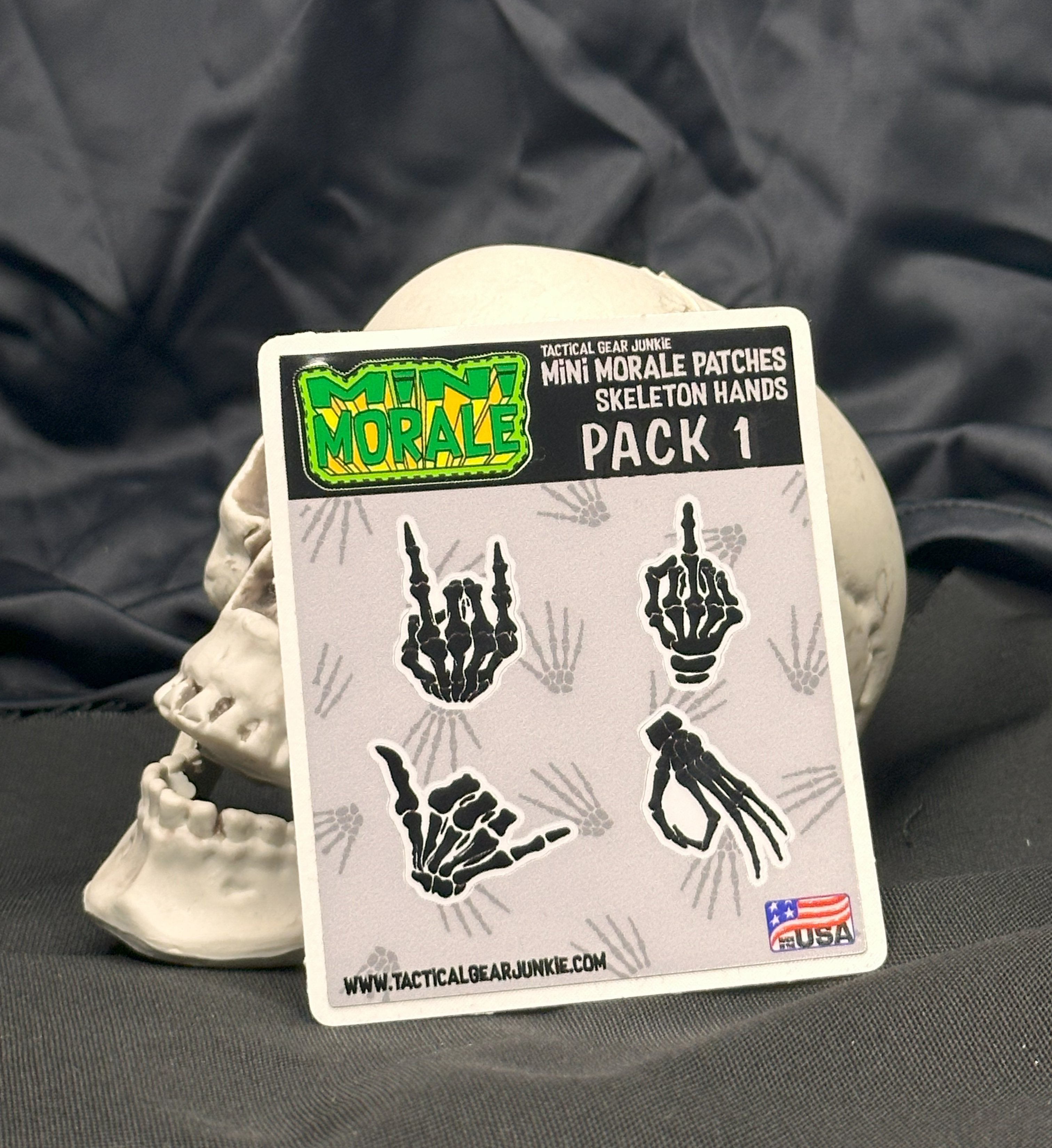 Stickers - Mini Morale - Skeleton Hands Pack 1