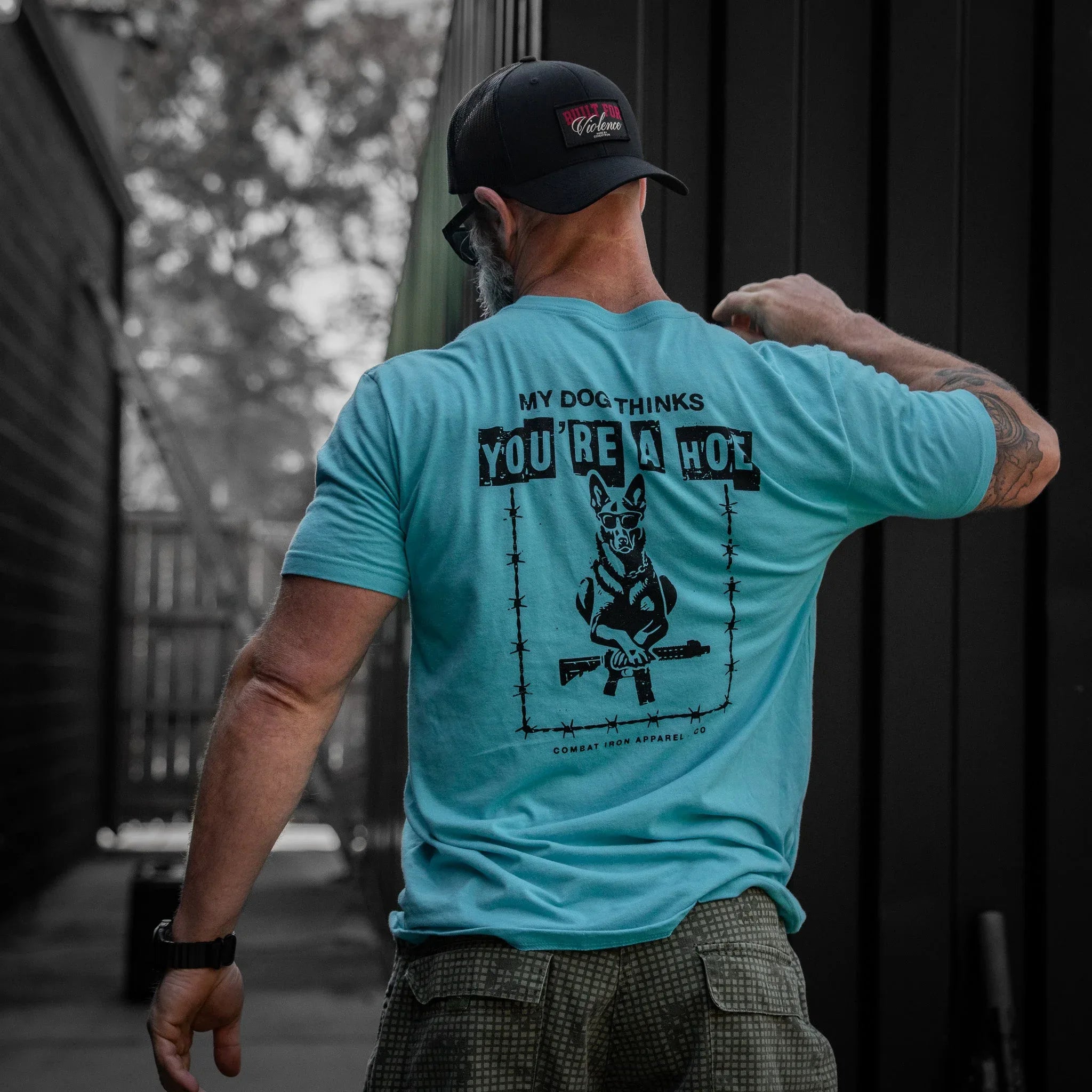 My Dog Thinks You're A Hoe Men's T-Shirt - Combat Iron Apparel Co.
