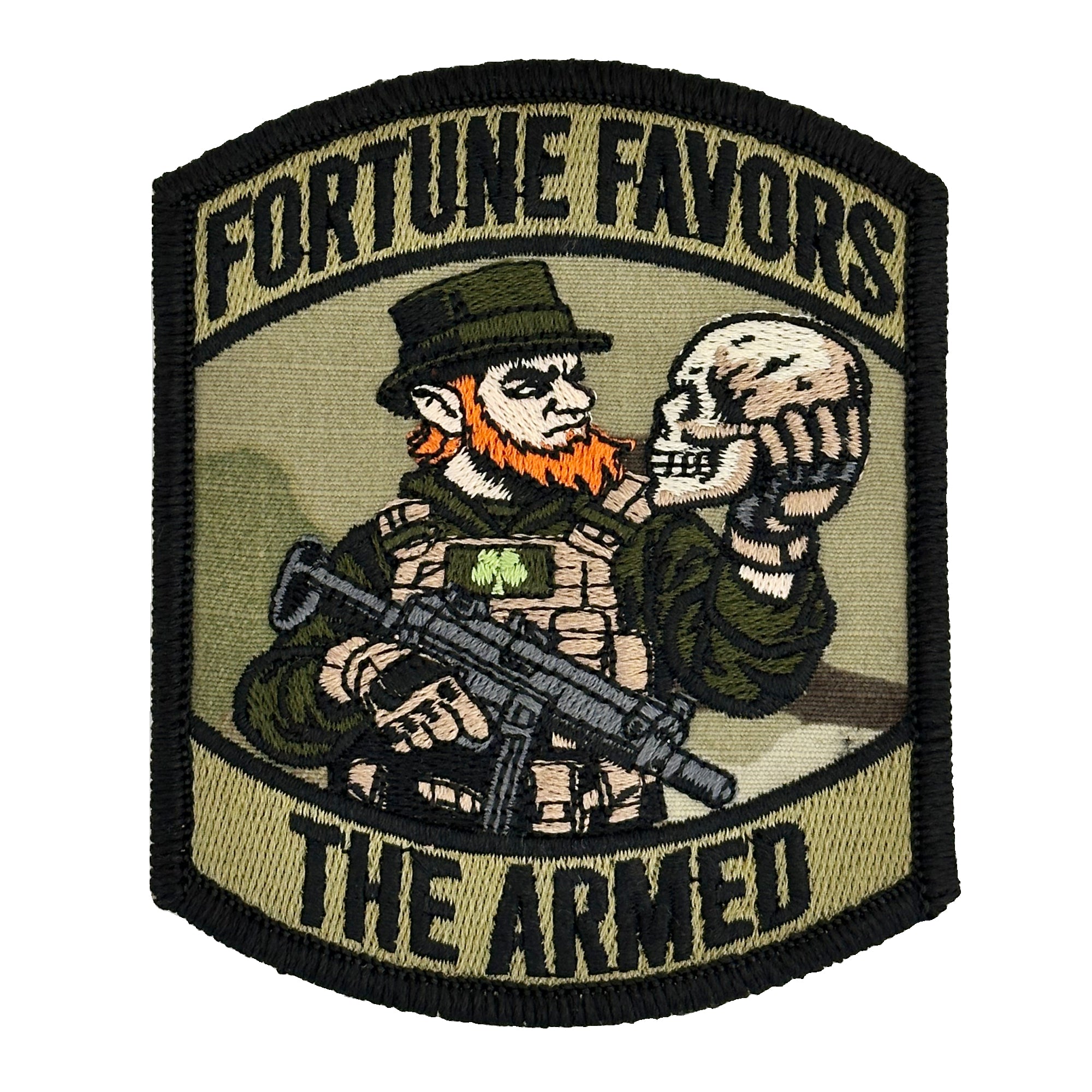 March 2026 POTM - Fortune Favors The Armed - 4" Embroidered Patch