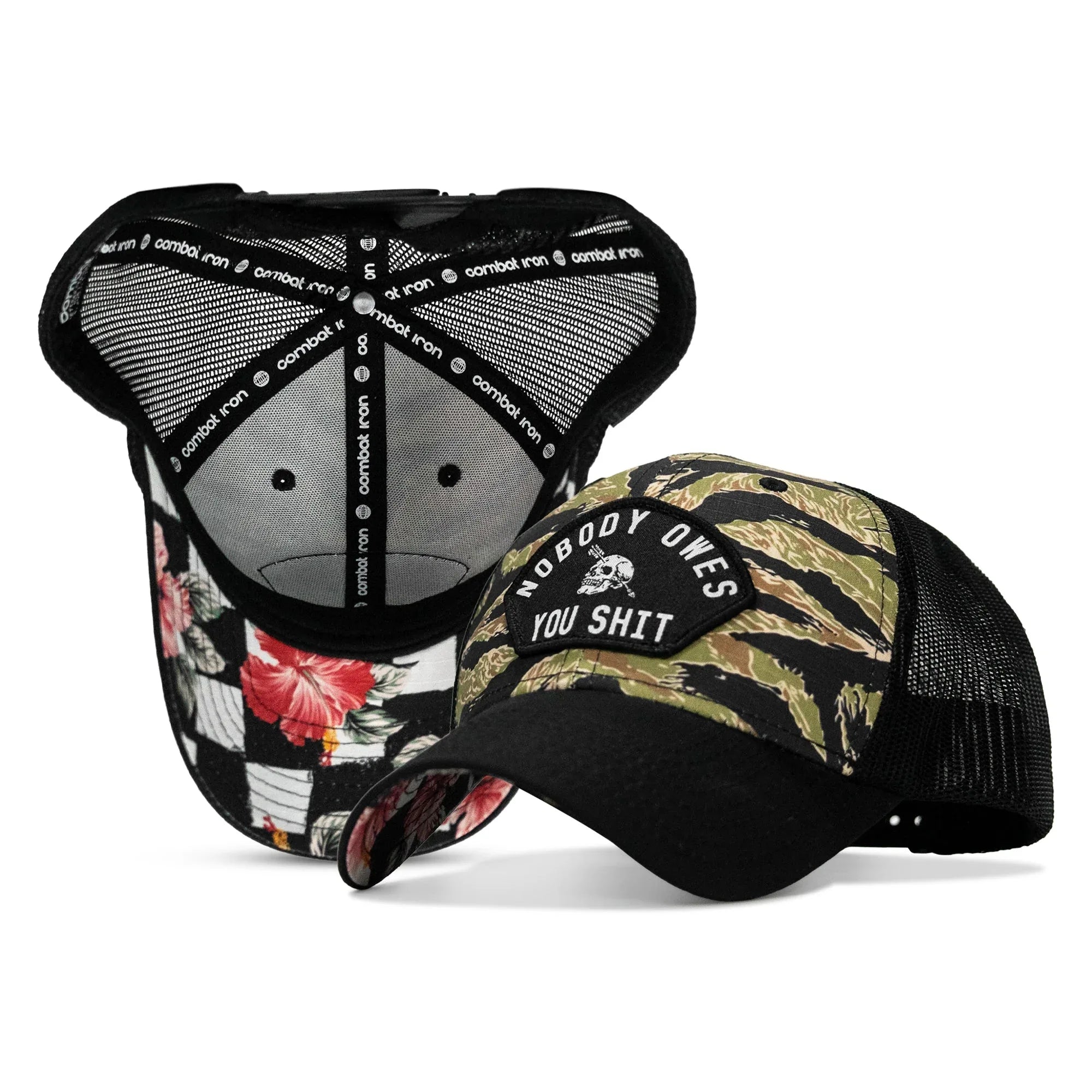 Nobody Owes You Shit Patch Original Ripstop Snapback Hat - Combat Iron Apparel Co.