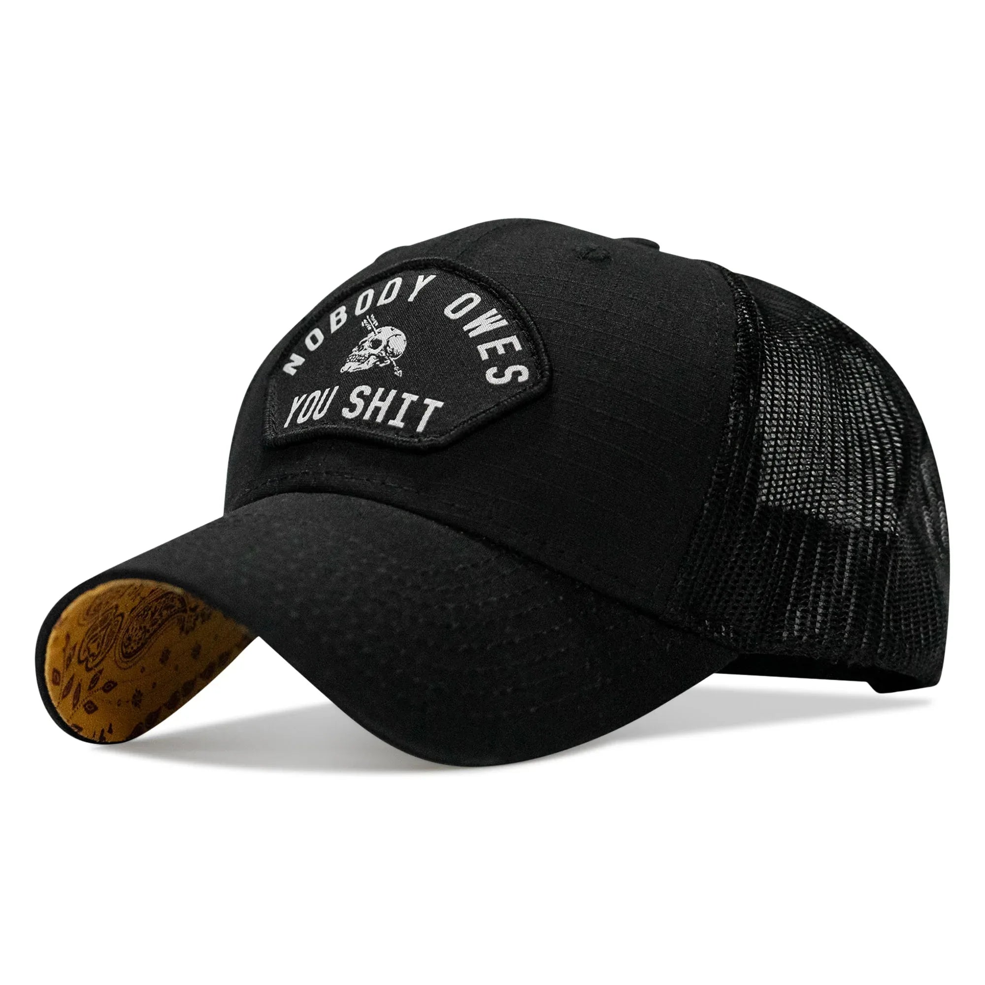 Nobody Owes You Shit Patch Original Ripstop Snapback Hat - Combat Iron Apparel Co.