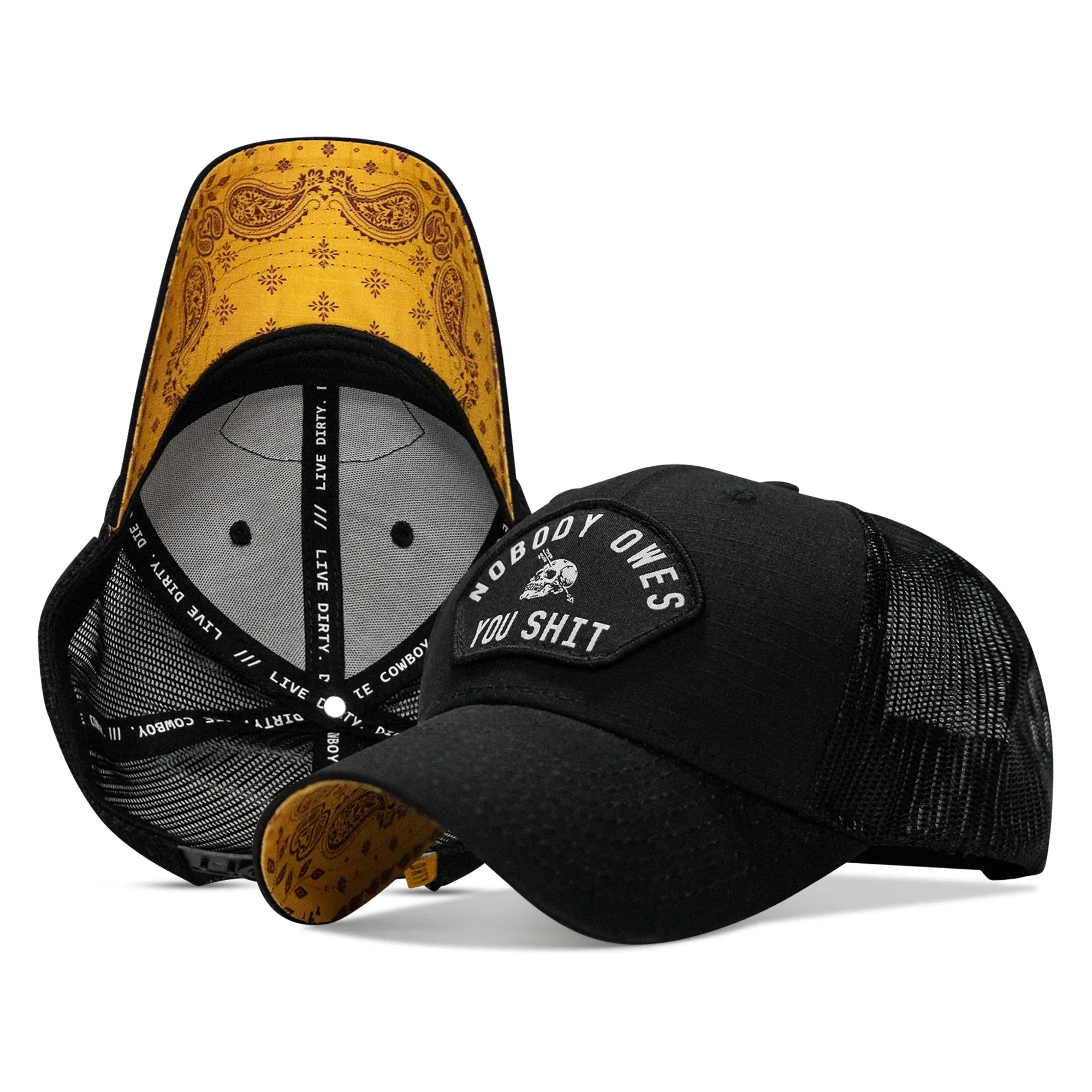 Nobody Owes You Shit Patch Original Ripstop Snapback Hat - Combat Iron Apparel Co.
