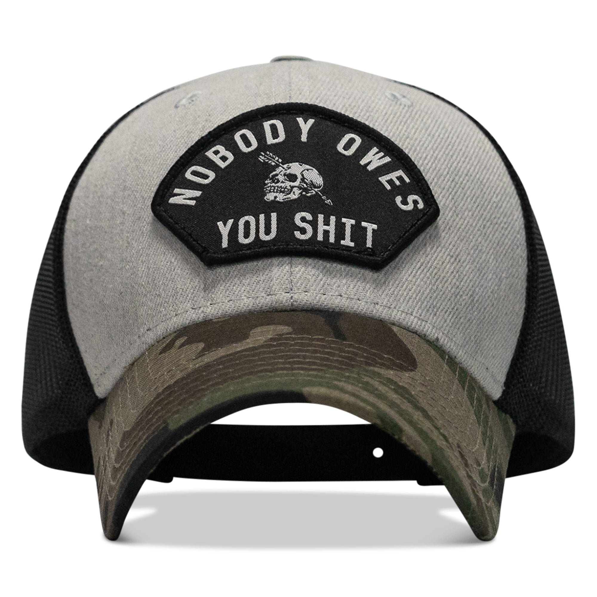 Nobody Owes You Shit Patch Original Ripstop Snapback Hat - Combat Iron Apparel Co.