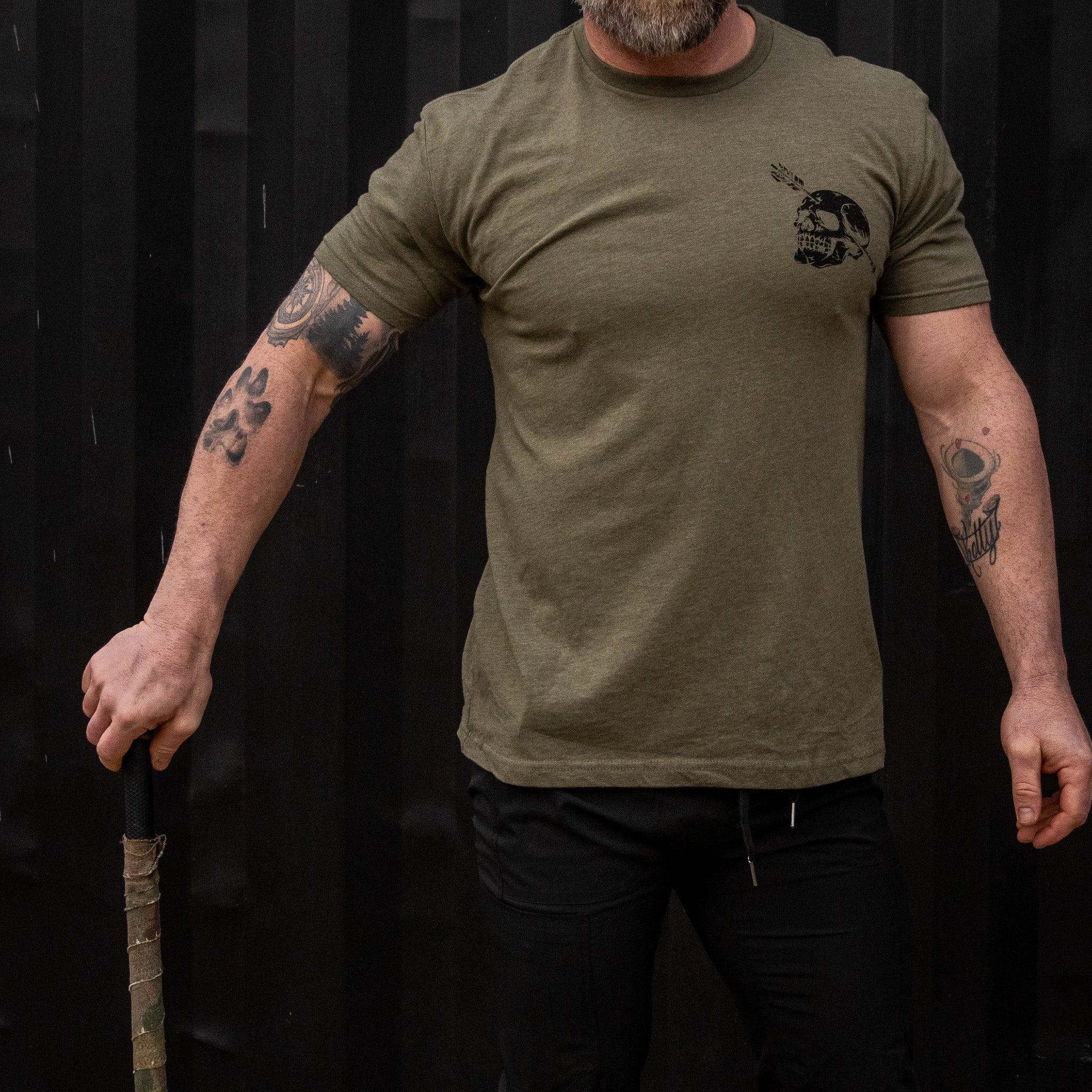 Nobody Owes You Shit Skull Men's T-Shirt - Combat Iron Apparel Co.