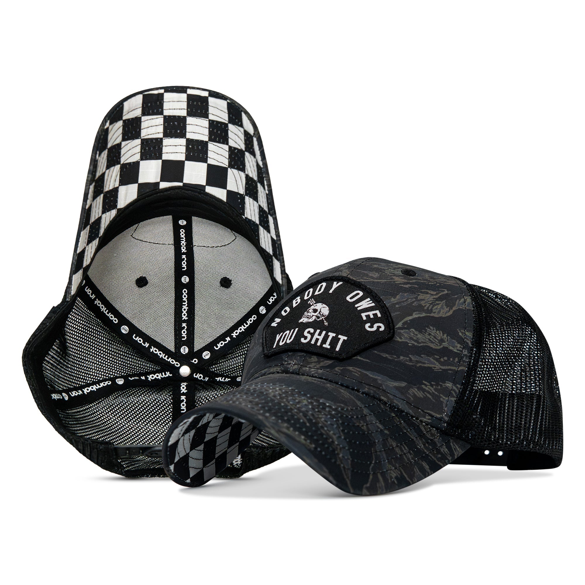 Nobody Owes You Shit Patch Original Ripstop Snapback Hat - Combat Iron Apparel Co.