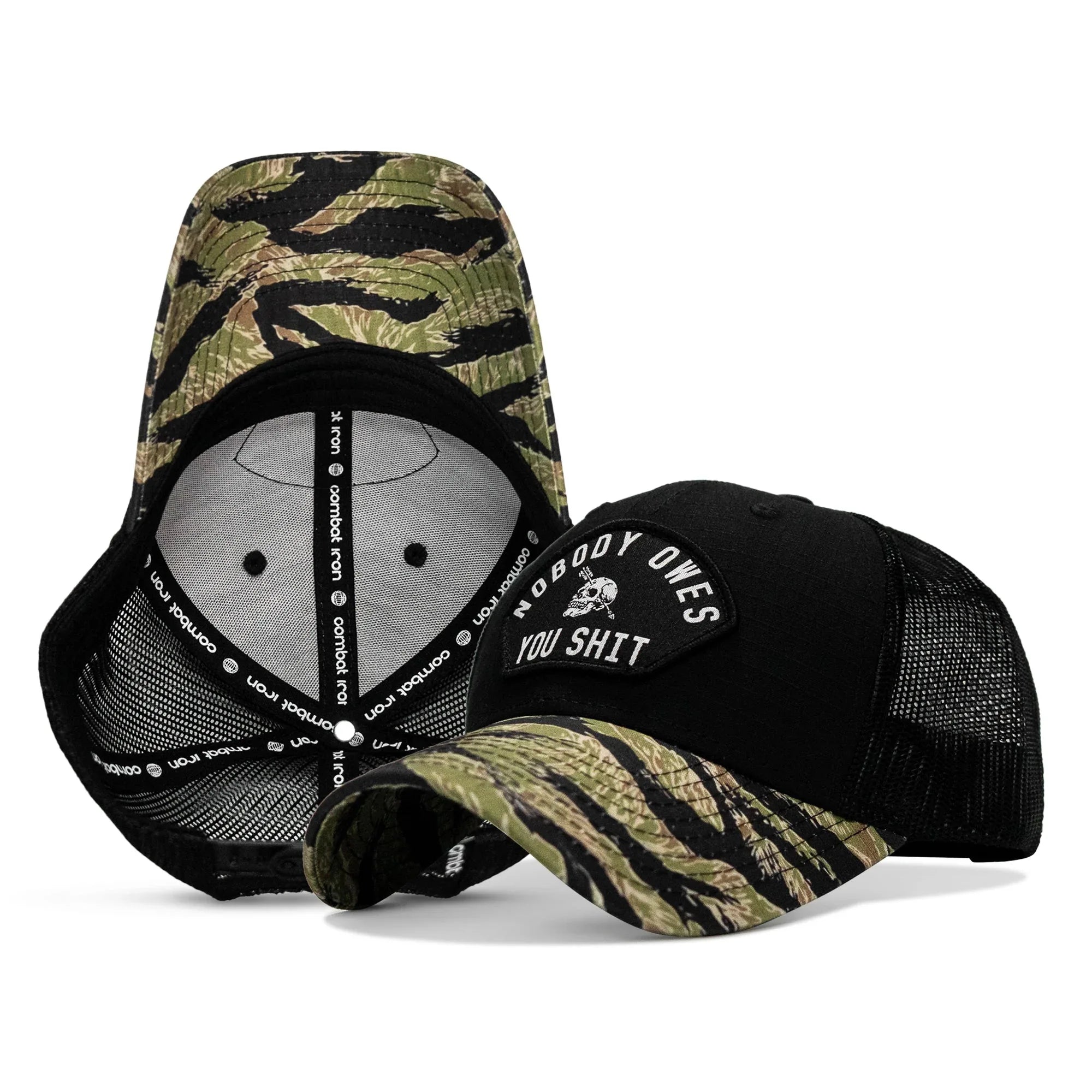Nobody Owes You Shit Patch Original Ripstop Snapback Hat - Combat Iron Apparel Co.