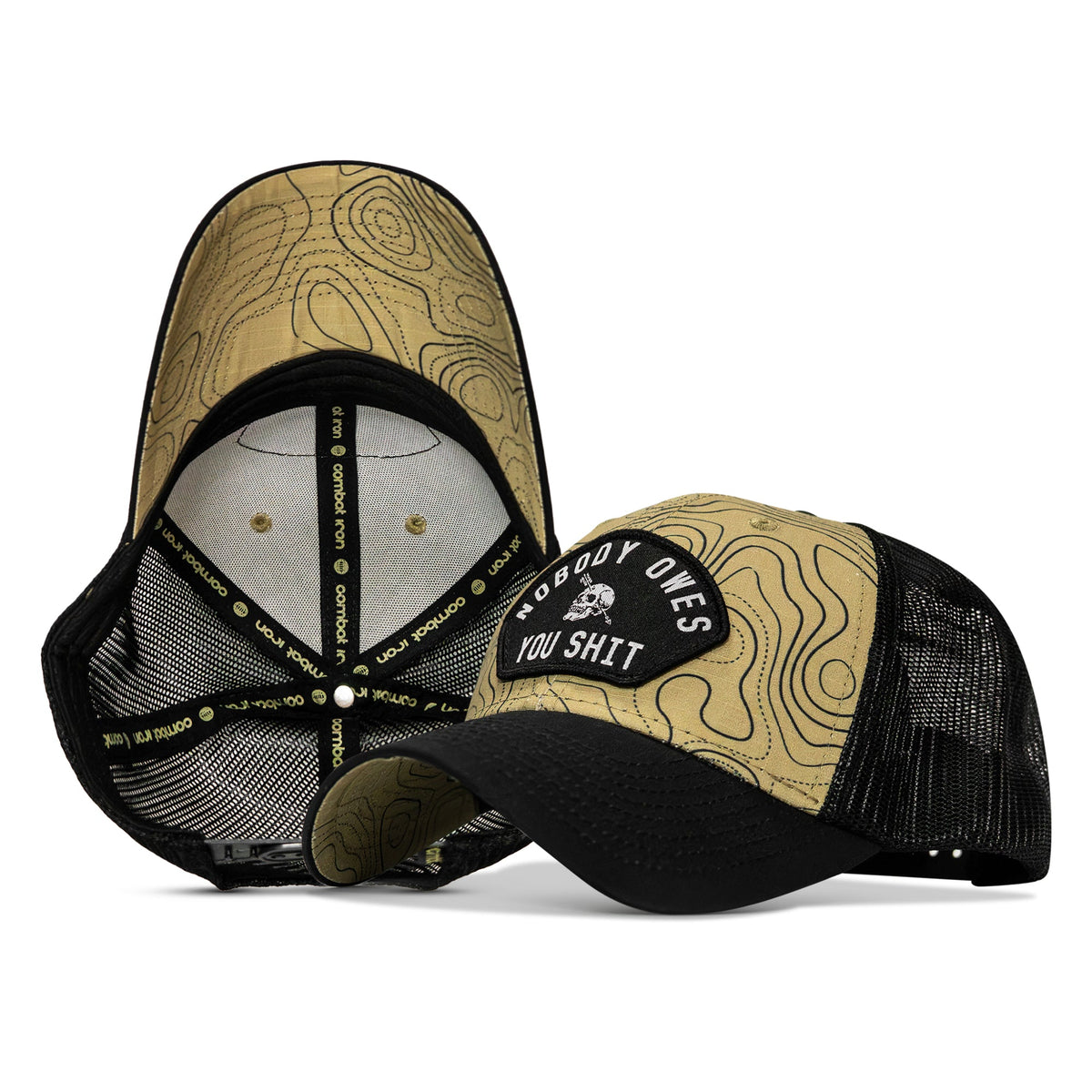 Nobody Owes You Shit Patch Original Ripstop Snapback Hat - Combat Iron Apparel Co.
