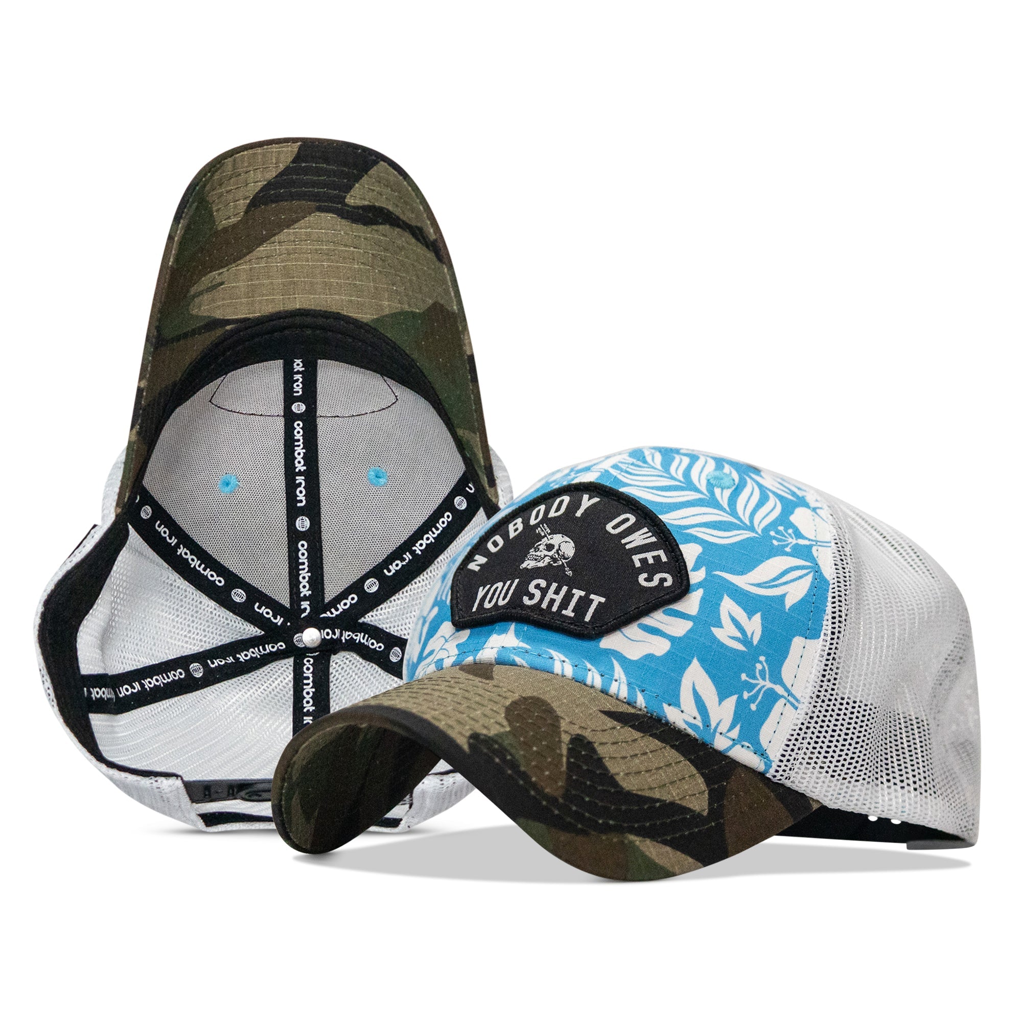 Nobody Owes You Shit Patch Original Ripstop Snapback Hat - Combat Iron Apparel Co.