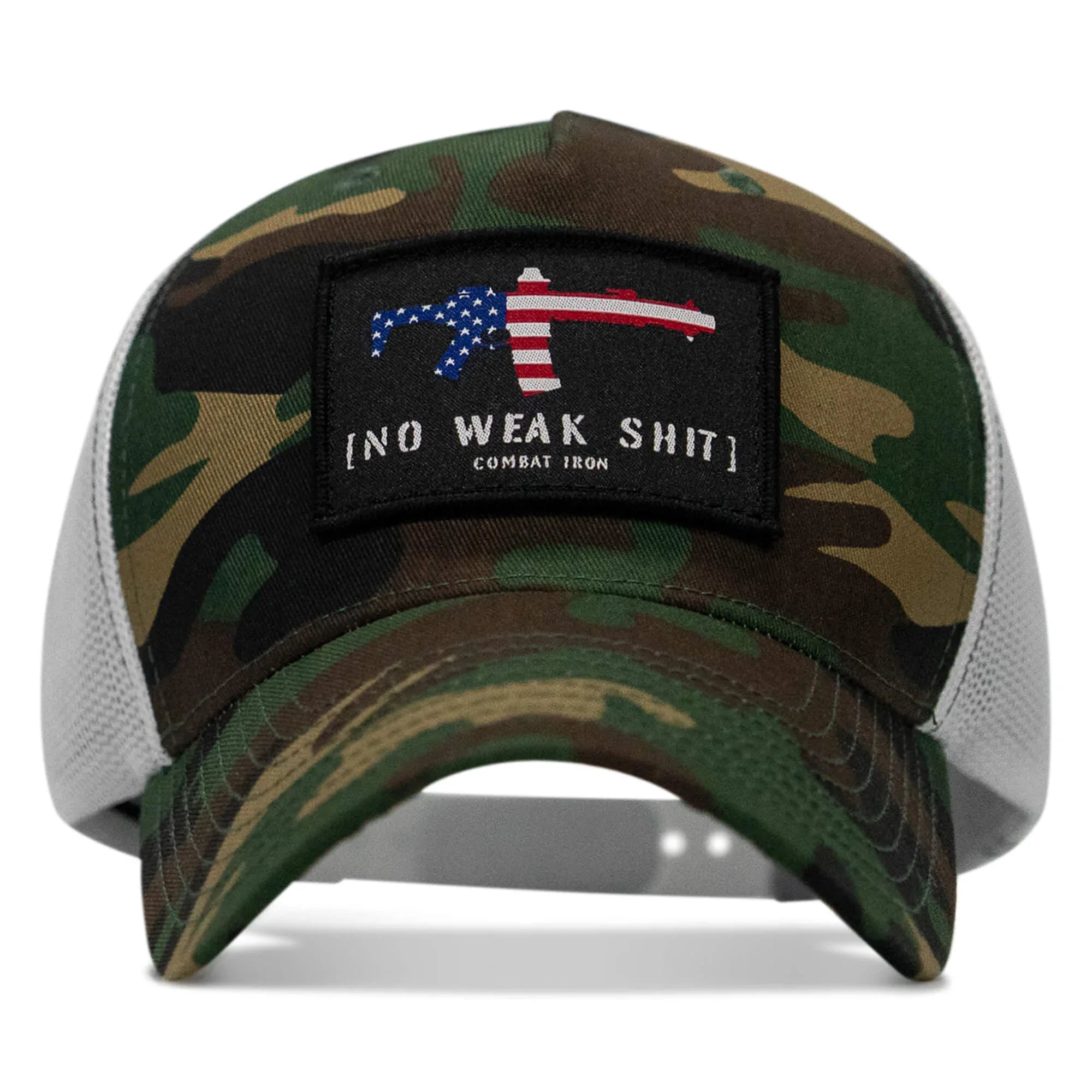 No Weak Shit Patch Snapback Hat - Combat Iron Apparel Co.