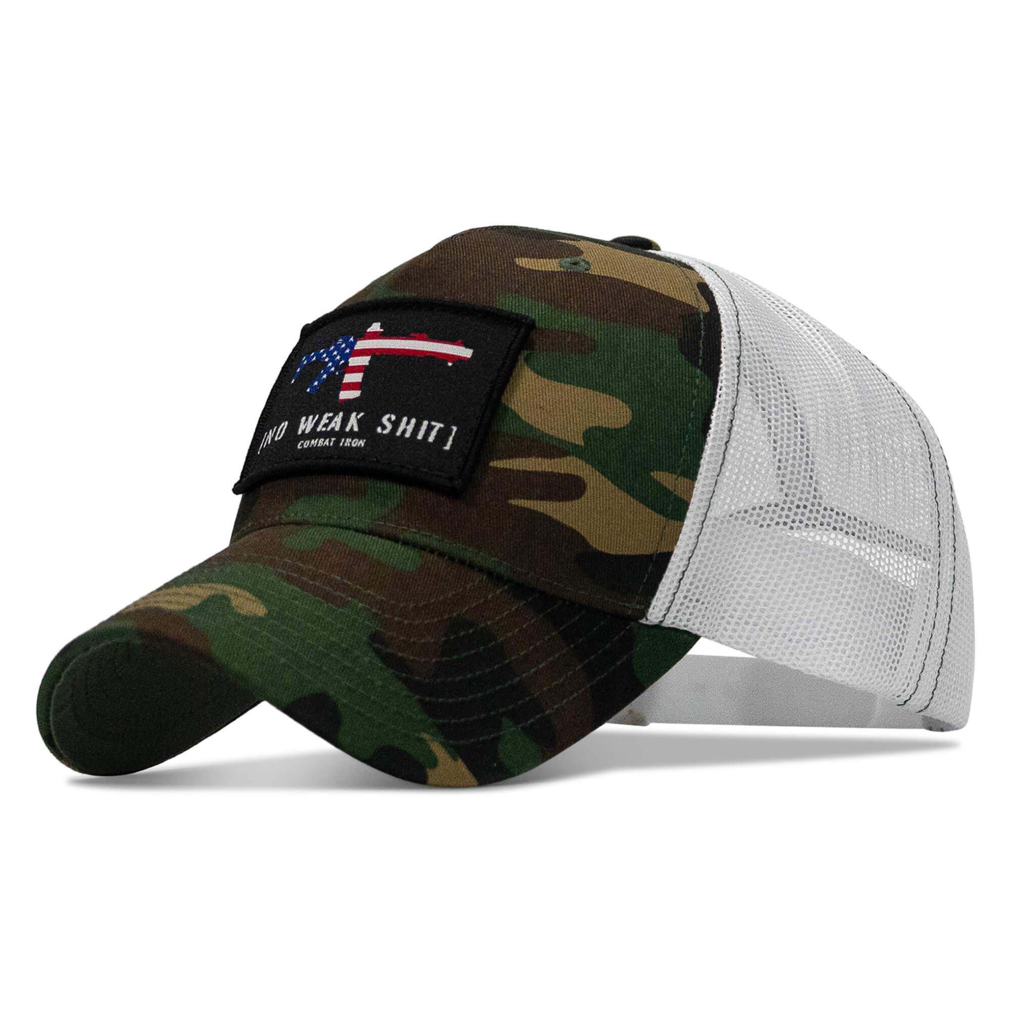 No Weak Shit Patch Snapback Hat - Combat Iron Apparel Co.