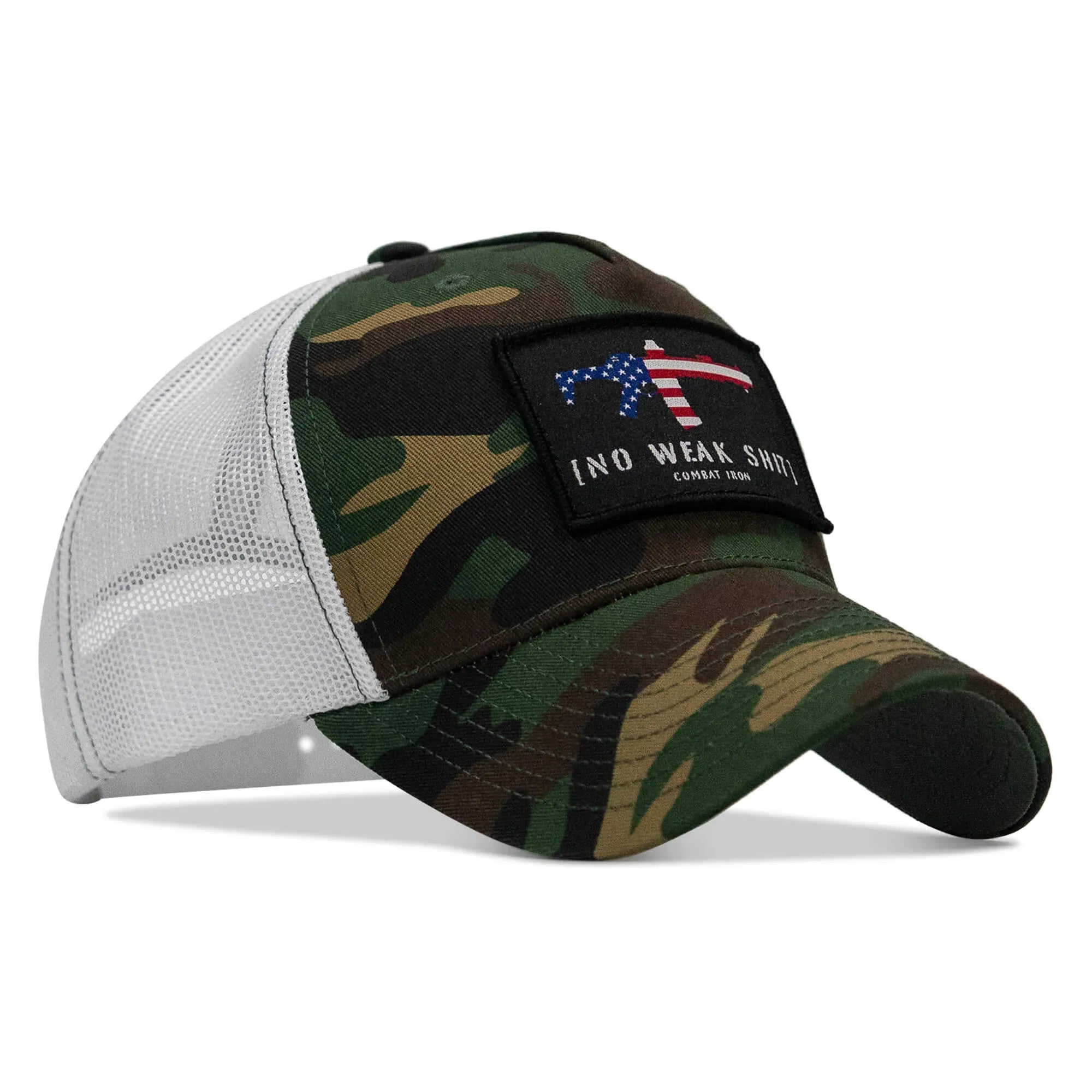 No Weak Shit Patch Snapback Hat - Combat Iron Apparel Co.