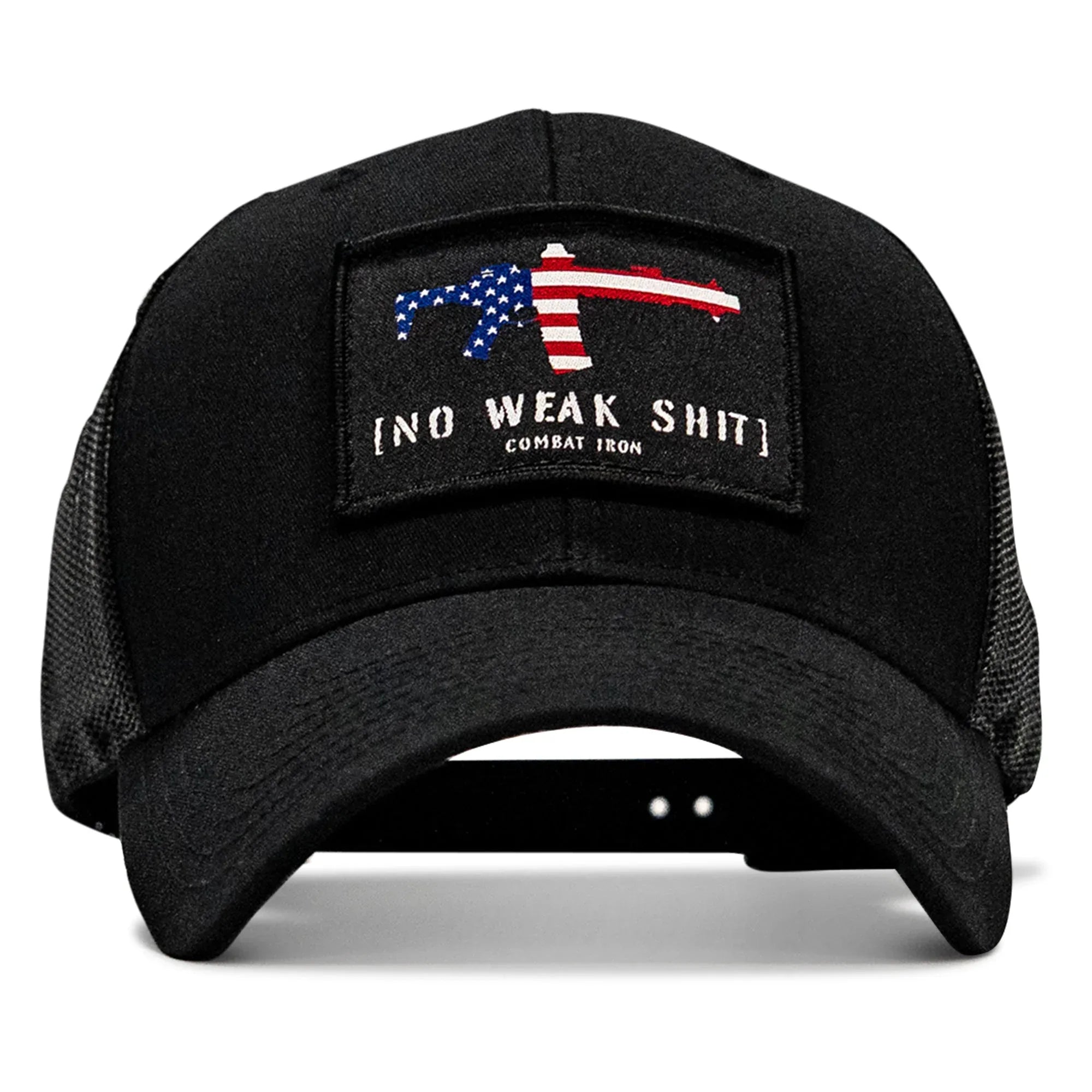 No Weak Shit Patch Snapback Hat - Combat Iron Apparel Co.