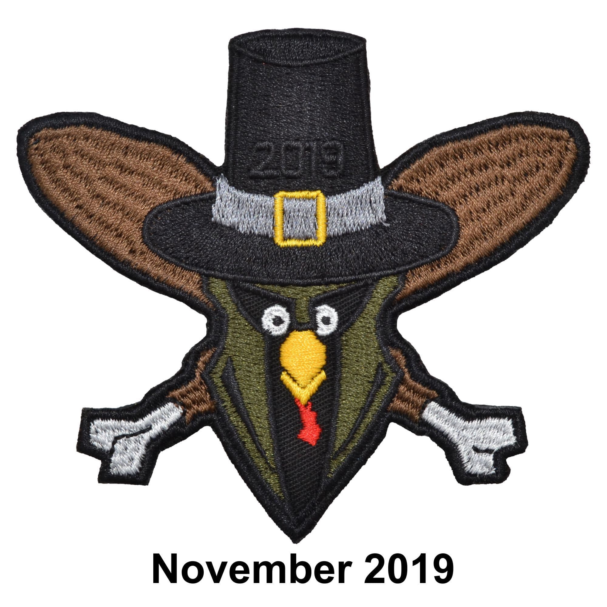 November 2019 Patch of the Month - Turkey Tom TGJ Logo