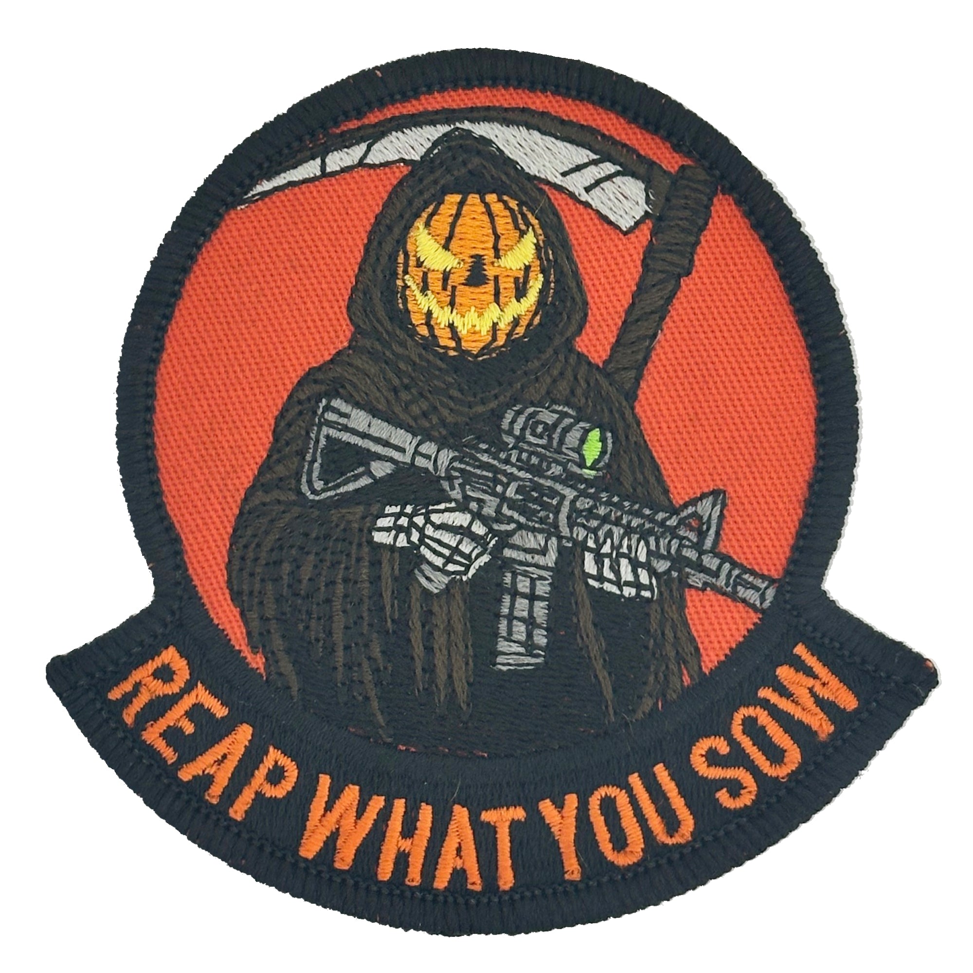 October 2025 POTM - Reap What You Sow - 3.5" Embroidered Patch