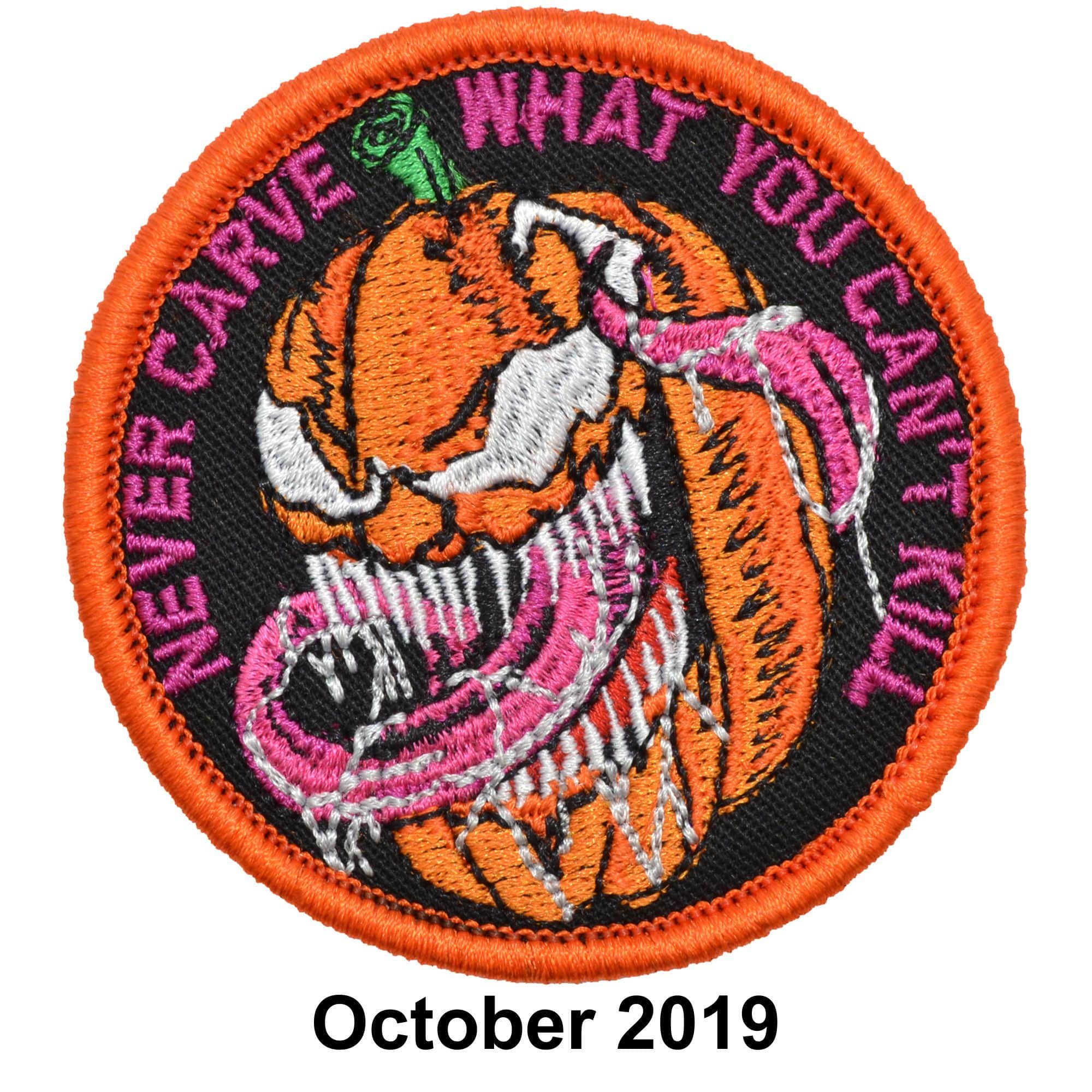 October 2019 Patch of the Month - Venom Jack-o-lantern