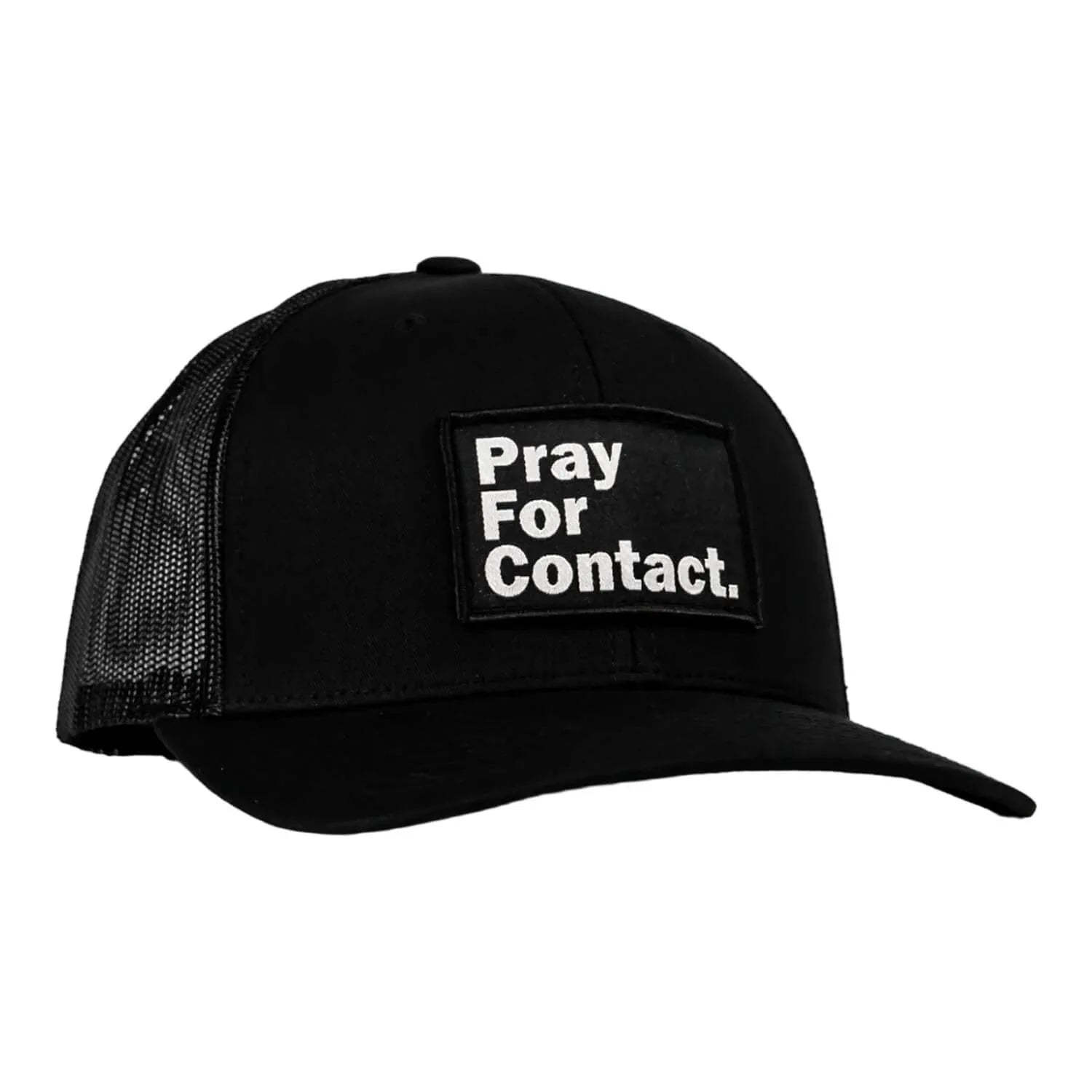 PRAY FOR CONTACT Patch Snapback HAT - Combat Iron Apparel Co.