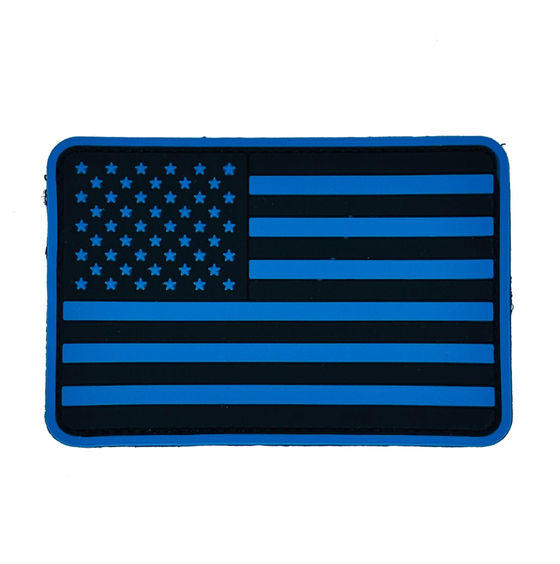 Tactical Gear Junkie Patches Blue US Flag - Rounded Corners - 2"x3" PVC Patch (USA Made)