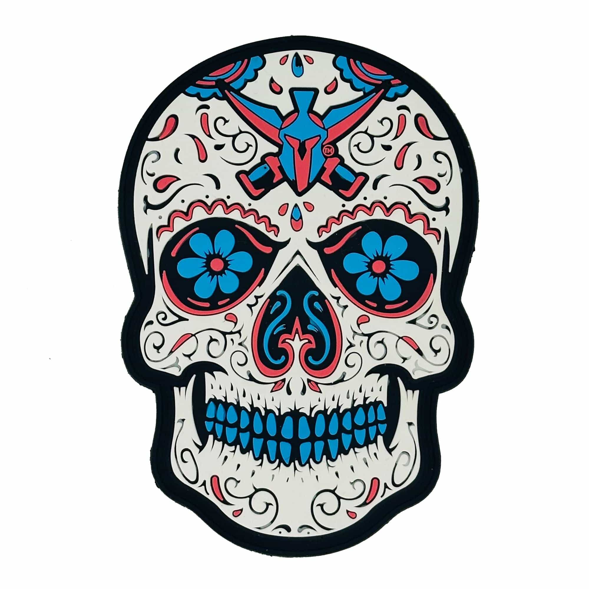 Tactical Gear Junkie Patches Sugar Skull PVC - 4" PVC Patch (USA Made)