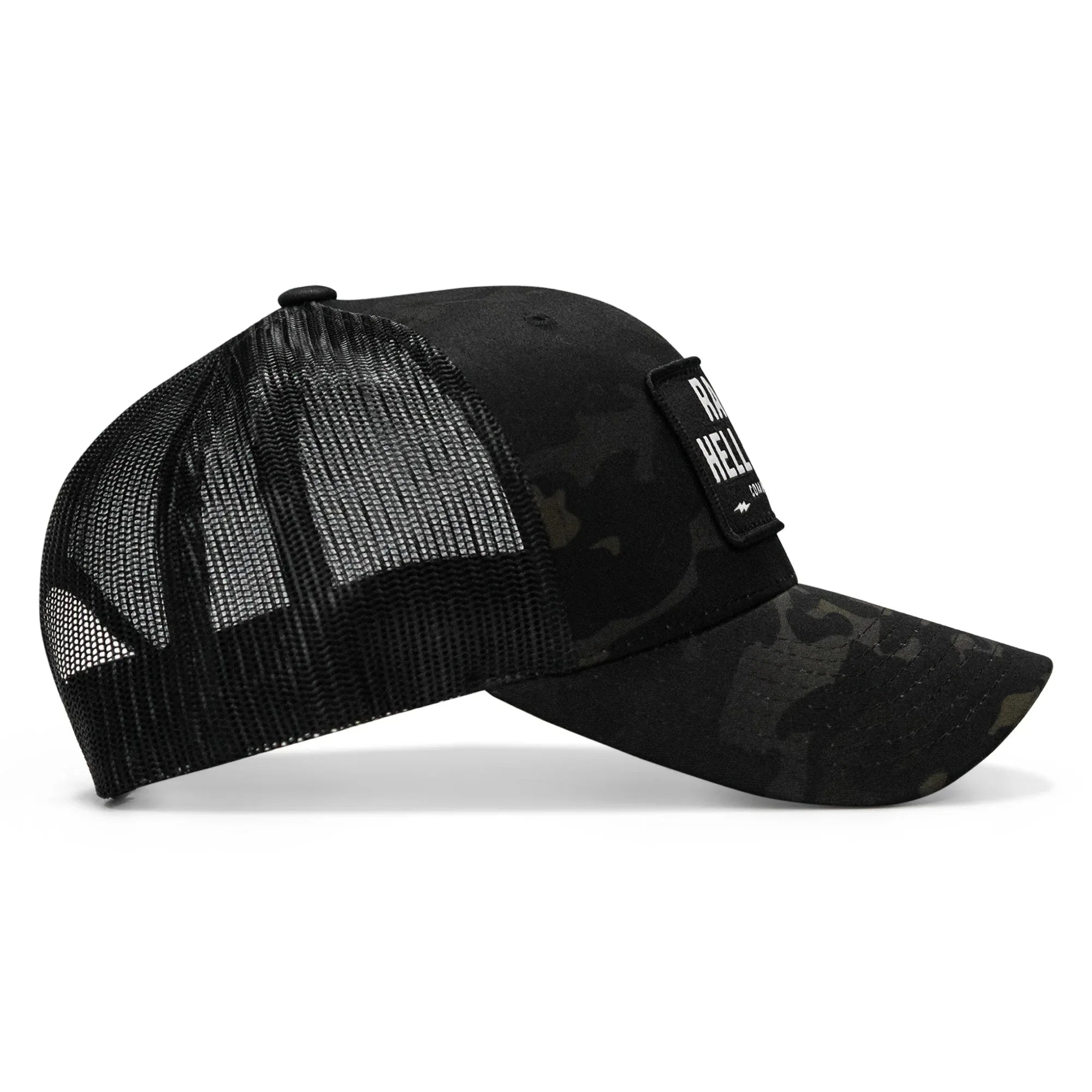 Raise Hell Baby Patch Snapback Hat - Combat Iron Apparel Co.