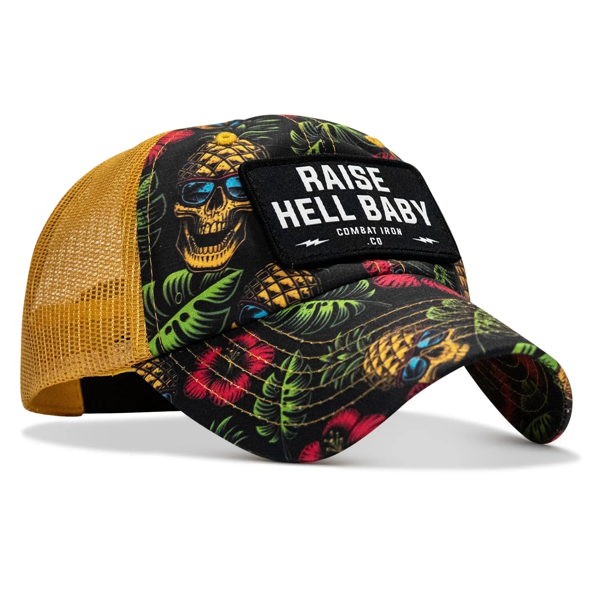 Raise Hell Baby Patch Tactical Ripstop Mesh Snapback Hat - Combat Iron Apparel Co.