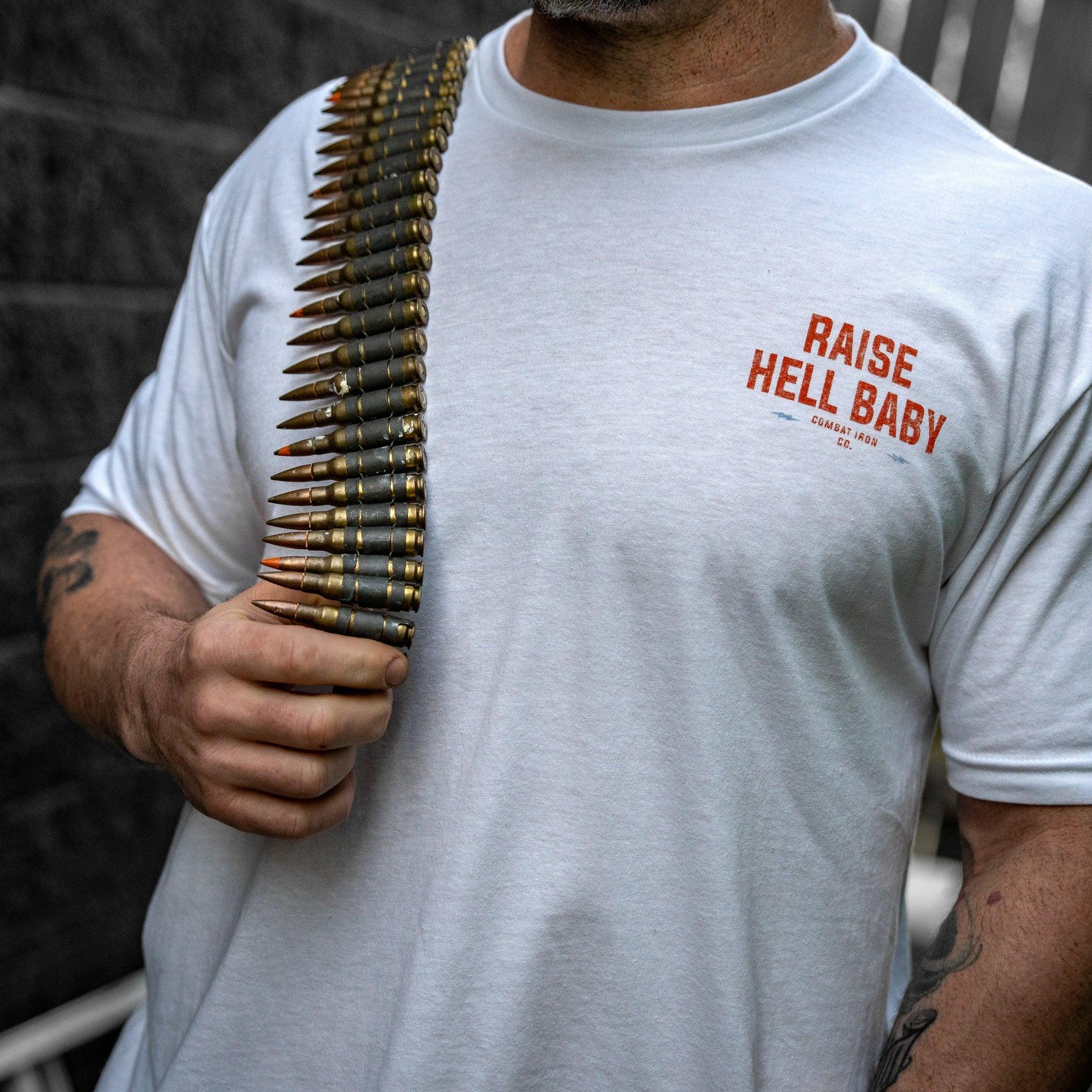 Raise Hell Baby Men's T-Shirt - Combat Iron Apparel Co.