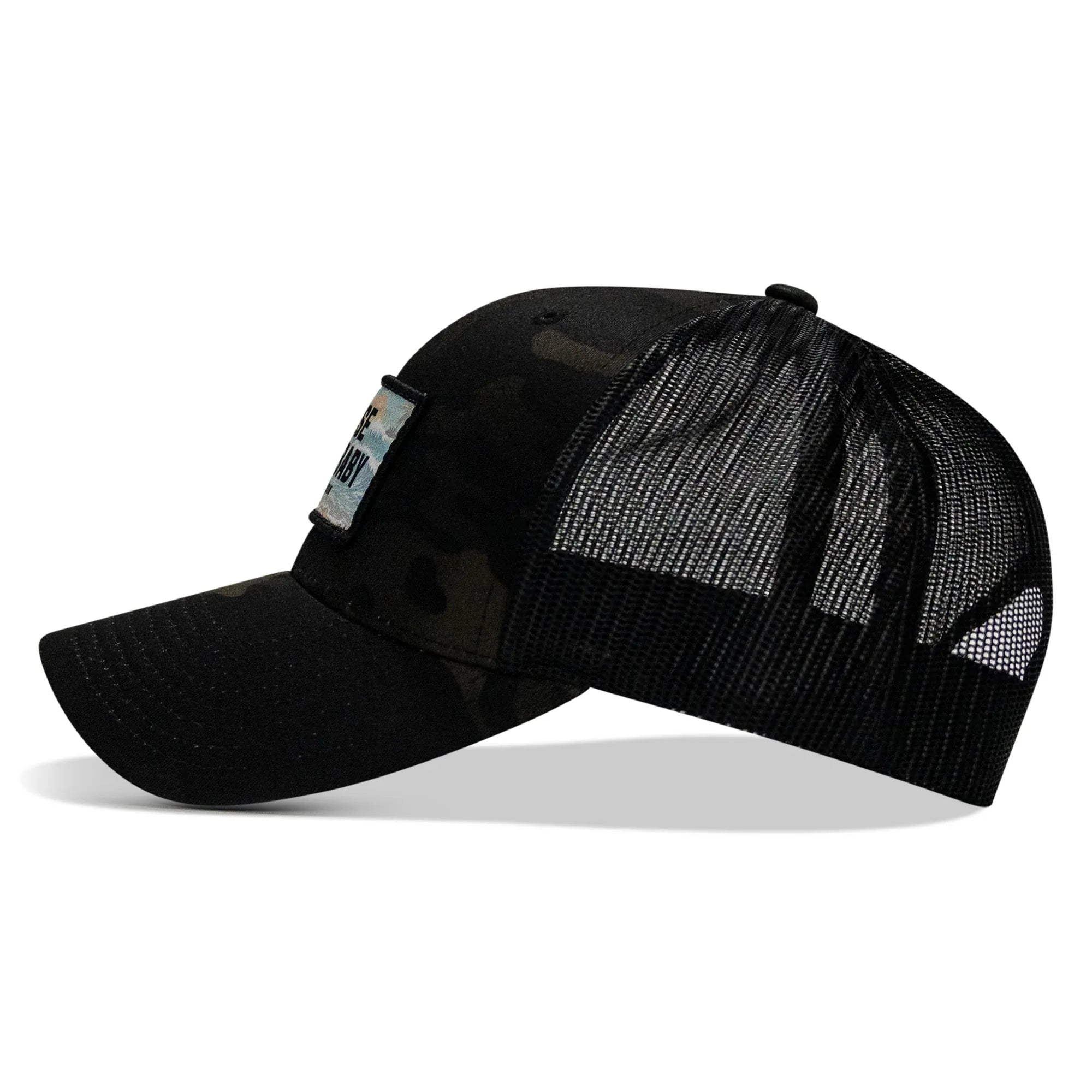 Raise Hell Baby Sunset Patch Snapback Hat - Combat Iron Apparel Co.