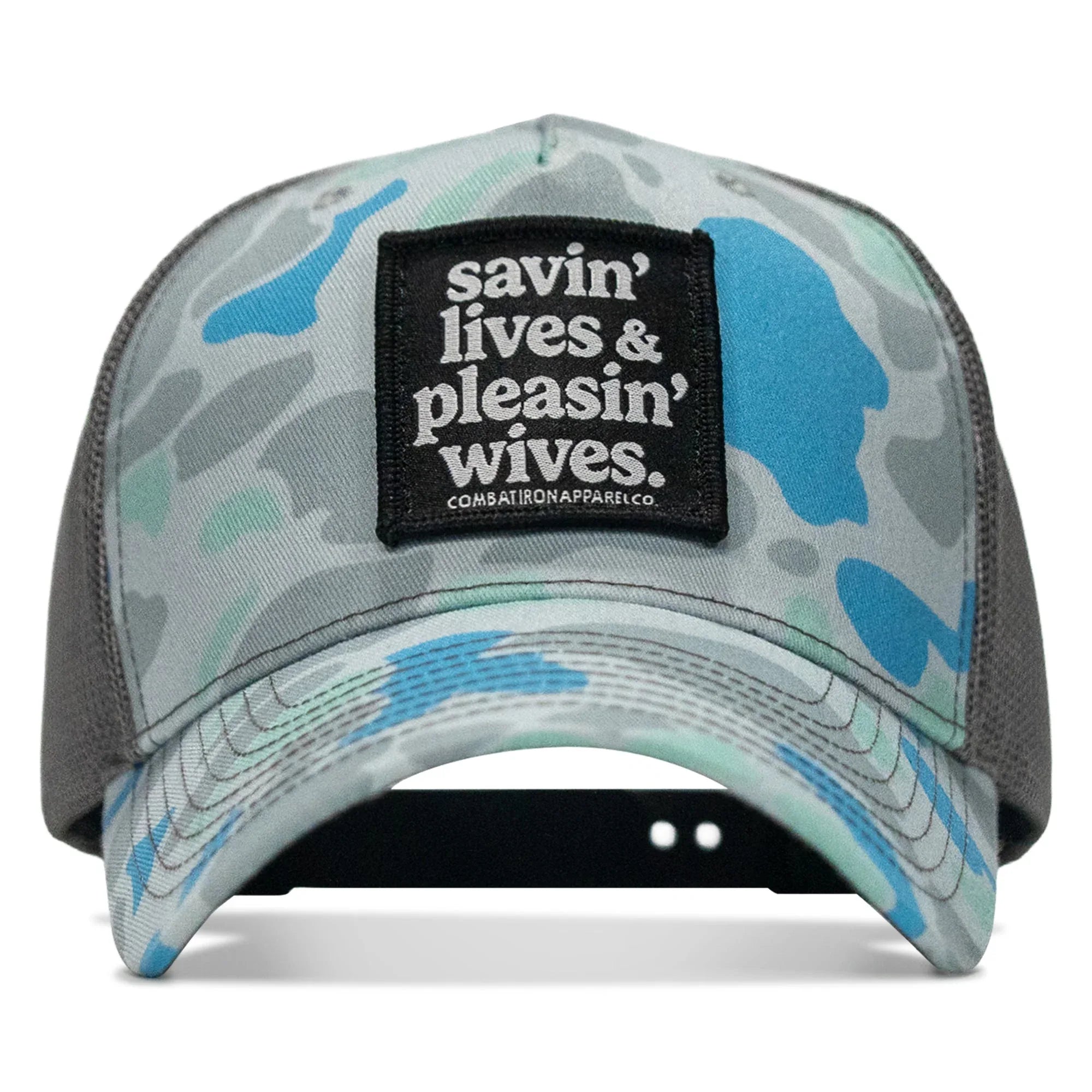 Savin' Lives & Pleasin' Wives Patch SnapBack Hat - Combat Iron Apparel Co.