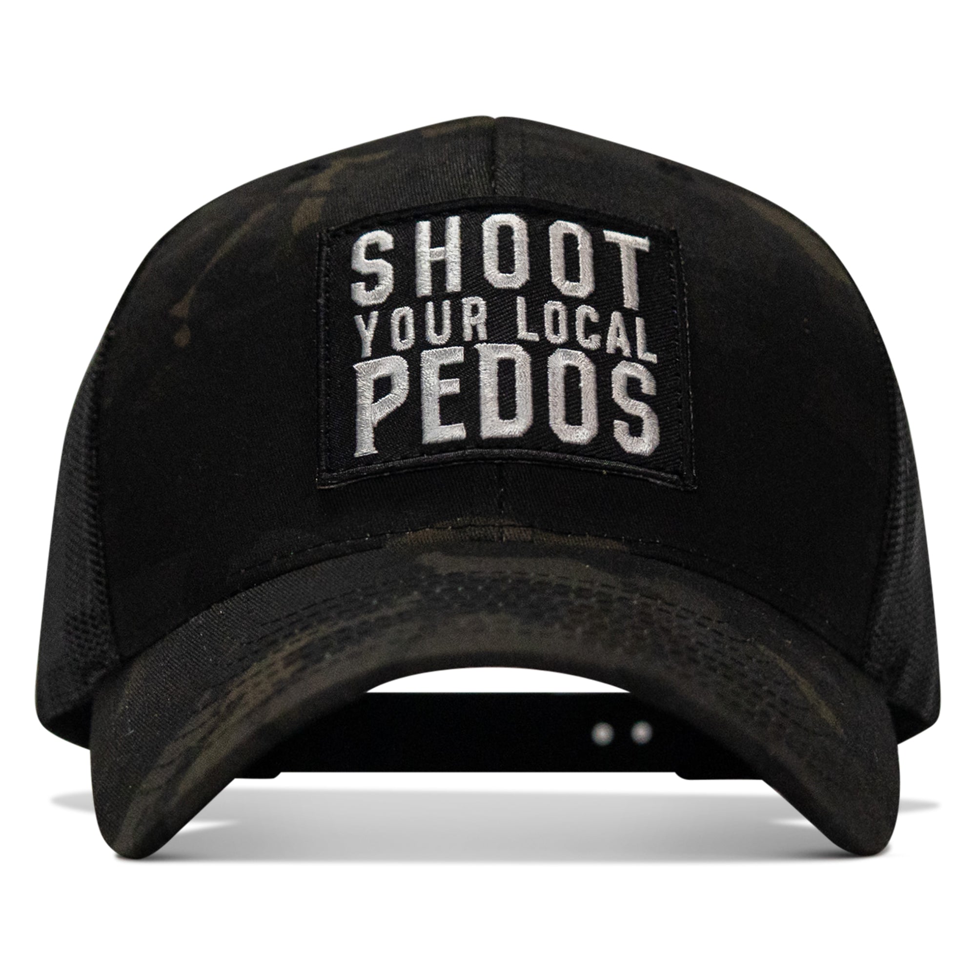 Shoot Your Local Pedos Patch Snapback - Combat Iron Apparel Co.
