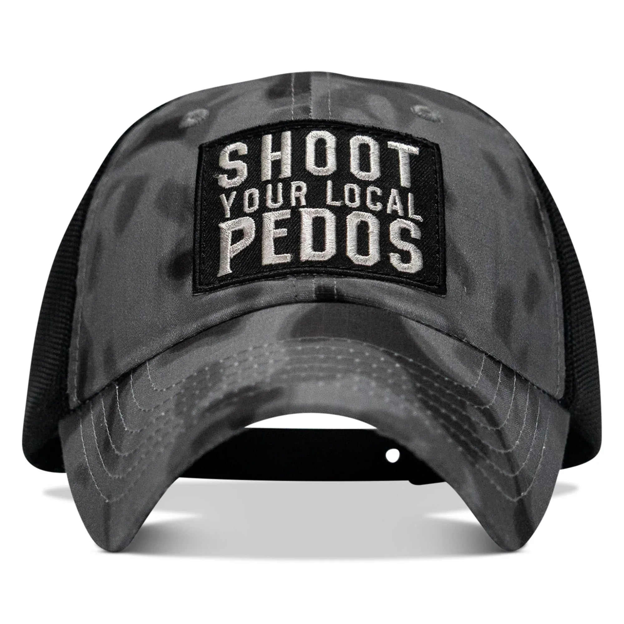 Shoot Your Local Pedos Patch Tactical Ripstop Mesh Snapback Hat - Combat Iron Apparel Co.