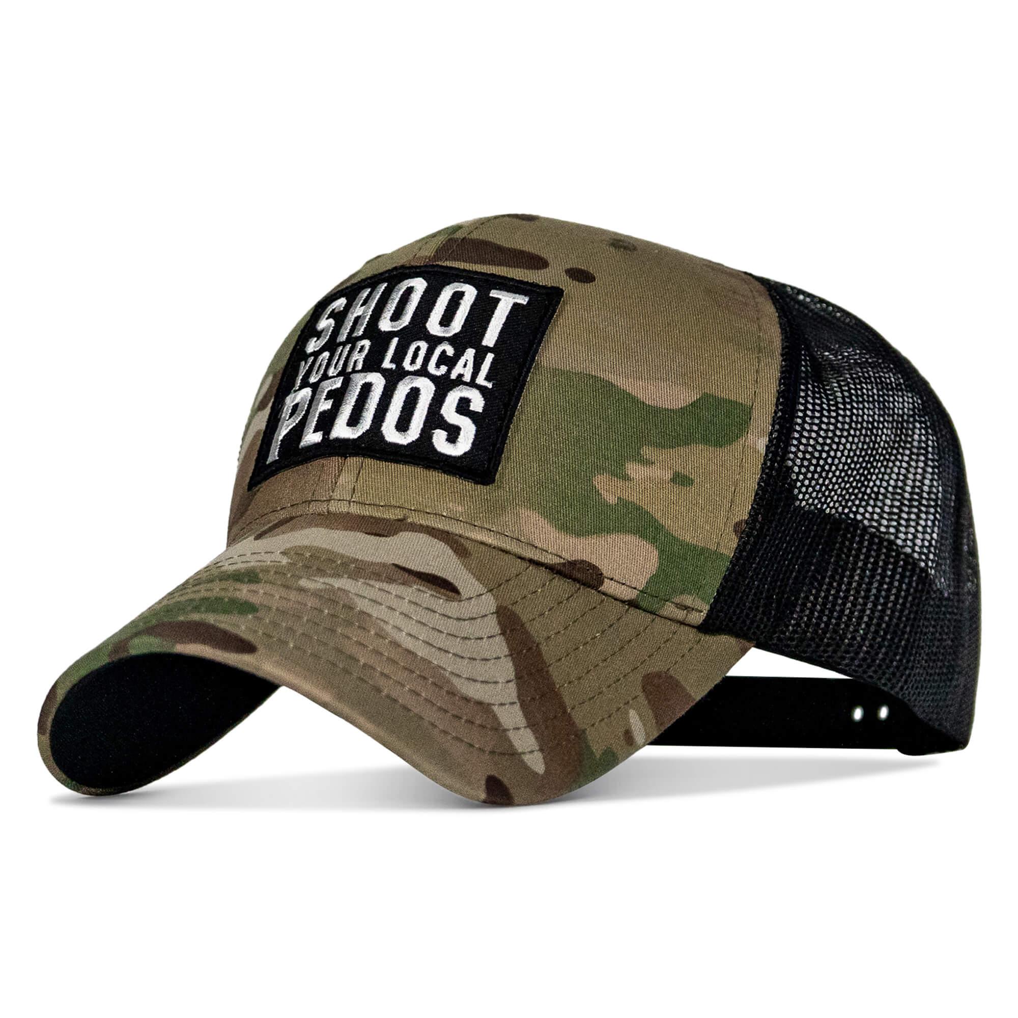 Shoot Your Local Pedos Patch Snapback - Combat Iron Apparel Co.