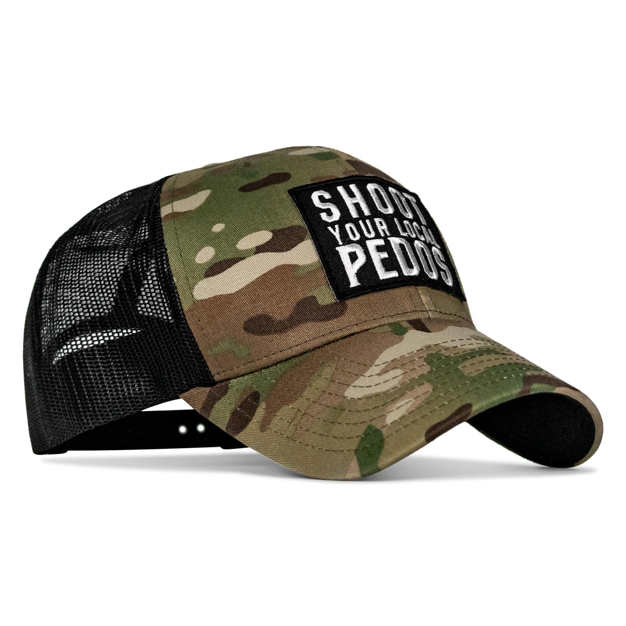 Shoot Your Local Pedos Patch Snapback - Combat Iron Apparel Co.