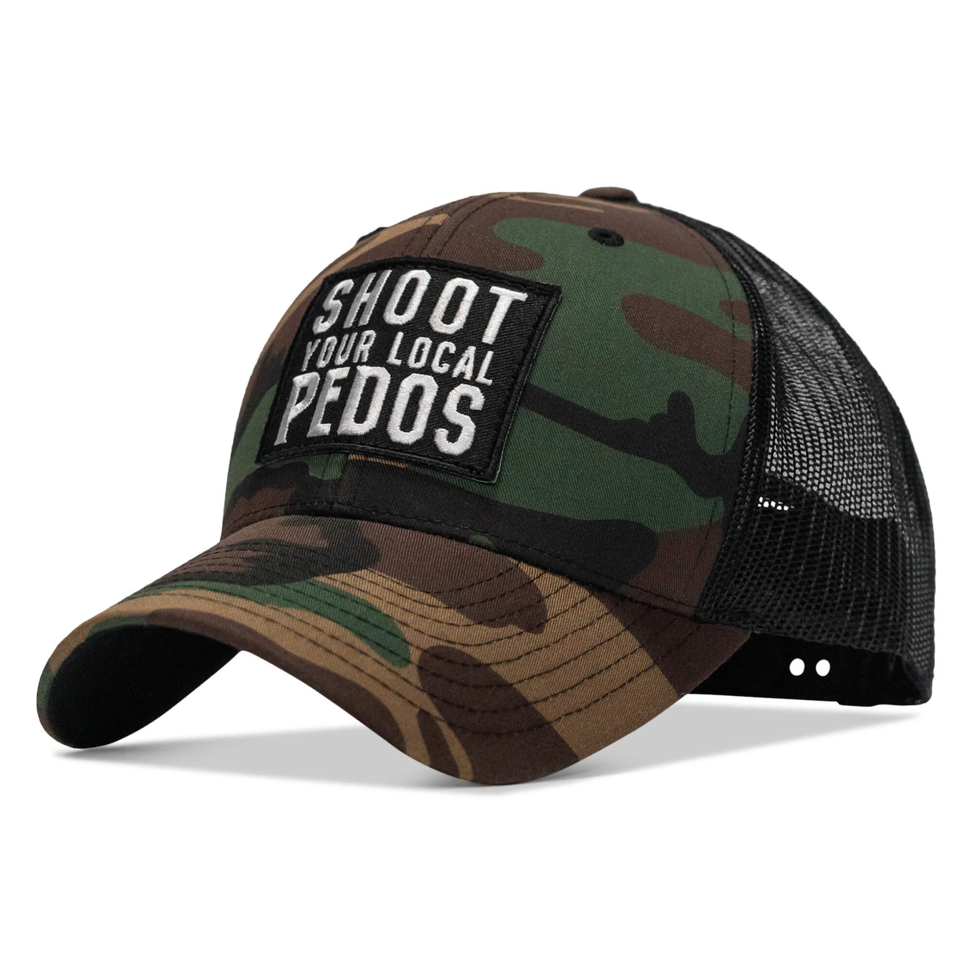 Shoot Your Local Pedos Patch Snapback - Combat Iron Apparel Co.