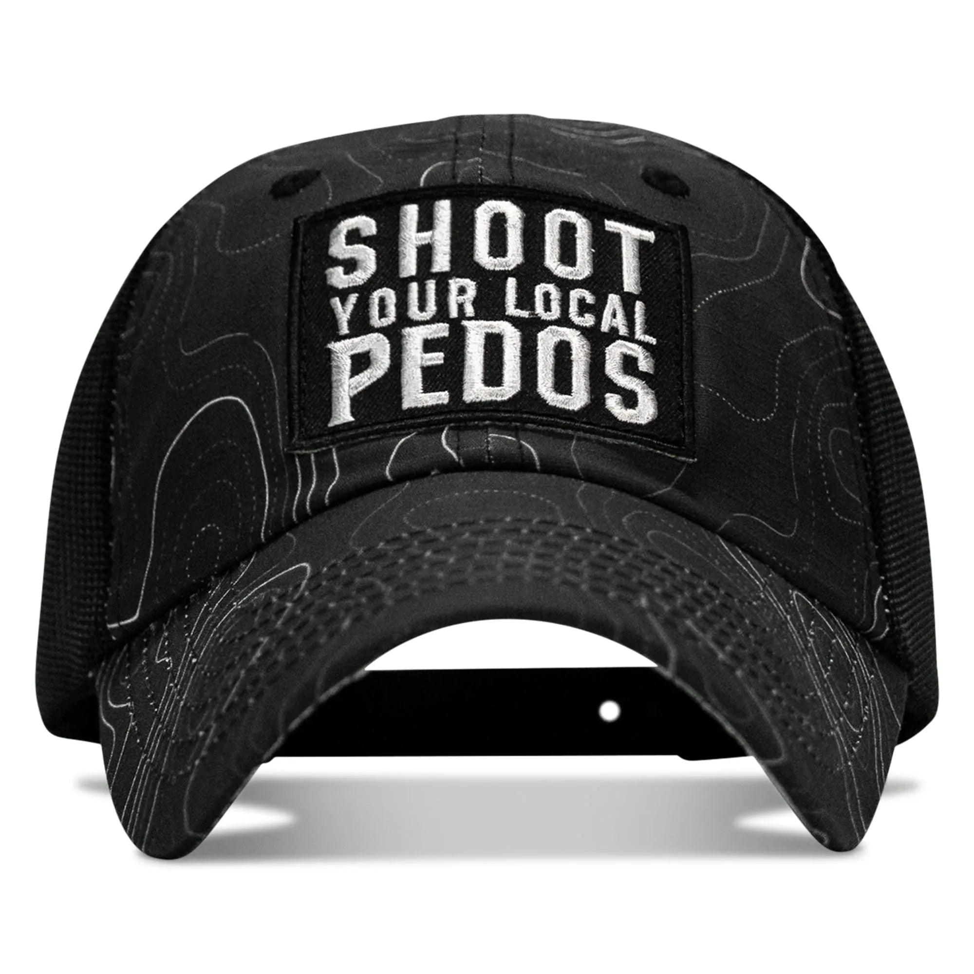 Shoot Your Local Pedos Patch Tactical Ripstop Mesh Snapback Hat - Combat Iron Apparel Co.