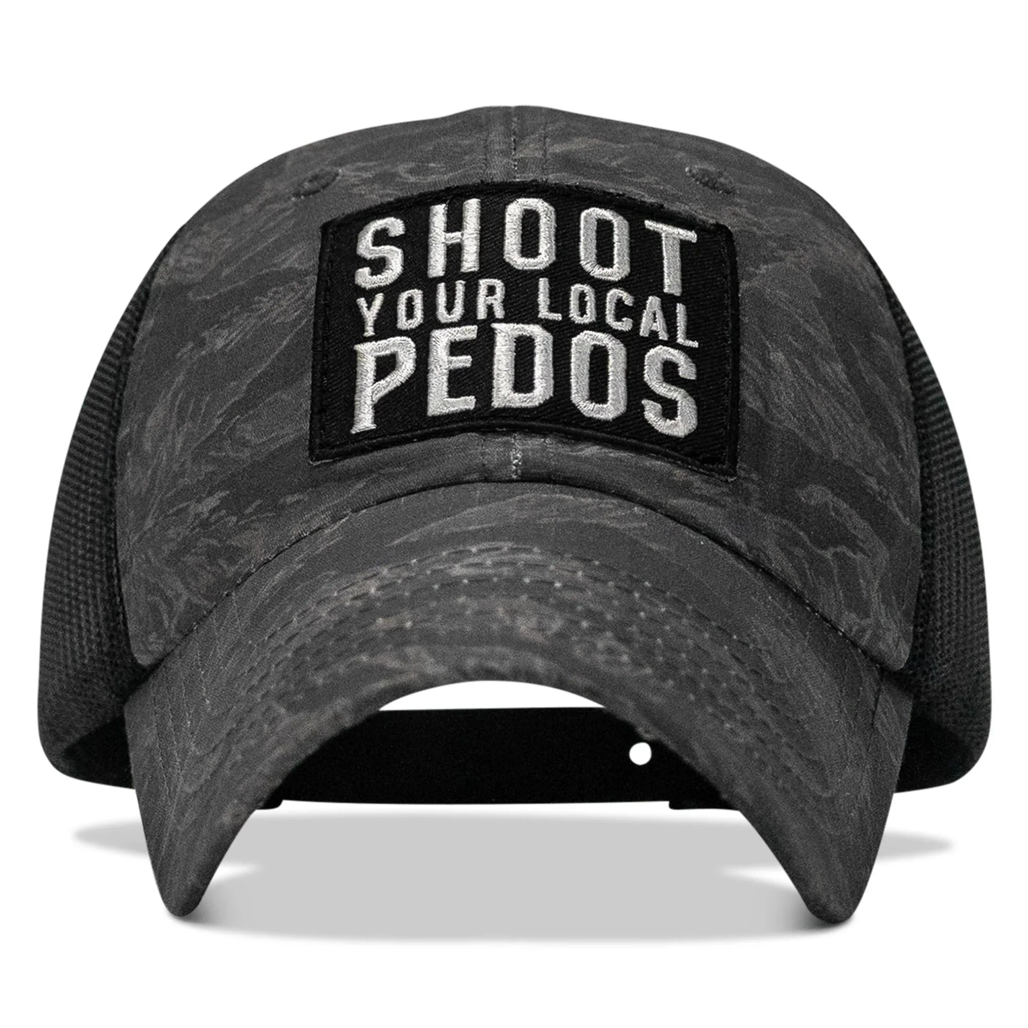 Shoot Your Local Pedos Patch Tactical Ripstop Mesh Snapback Hat - Combat Iron Apparel Co.