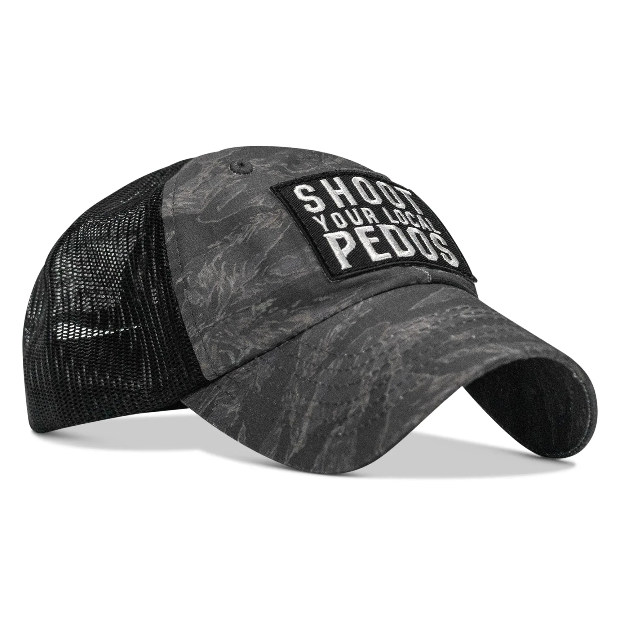 Shoot Your Local Pedos Patch Tactical Ripstop Mesh Snapback Hat - Combat Iron Apparel Co.