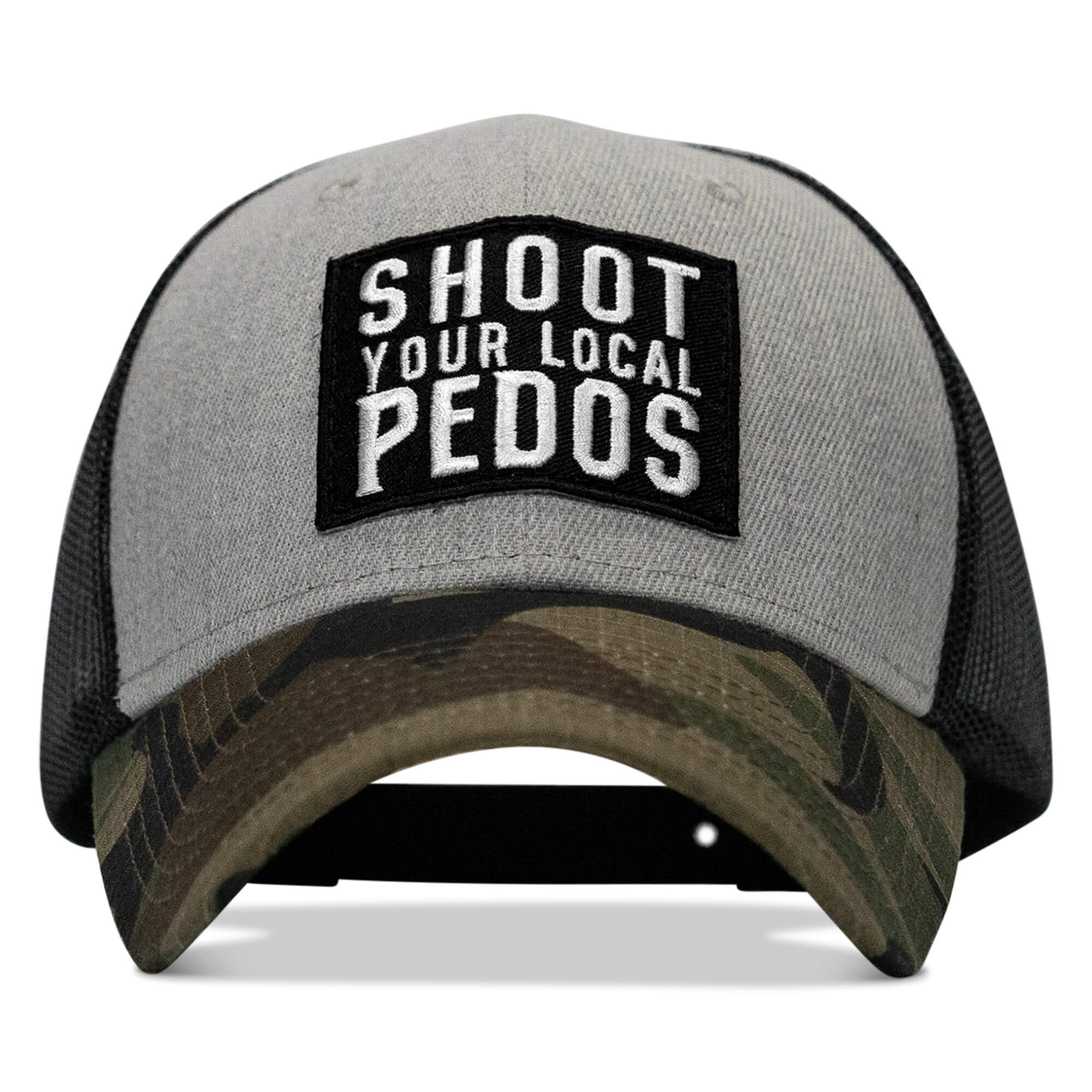 Shoot Your Local Pedos Patch Snapback - Combat Iron Apparel Co.
