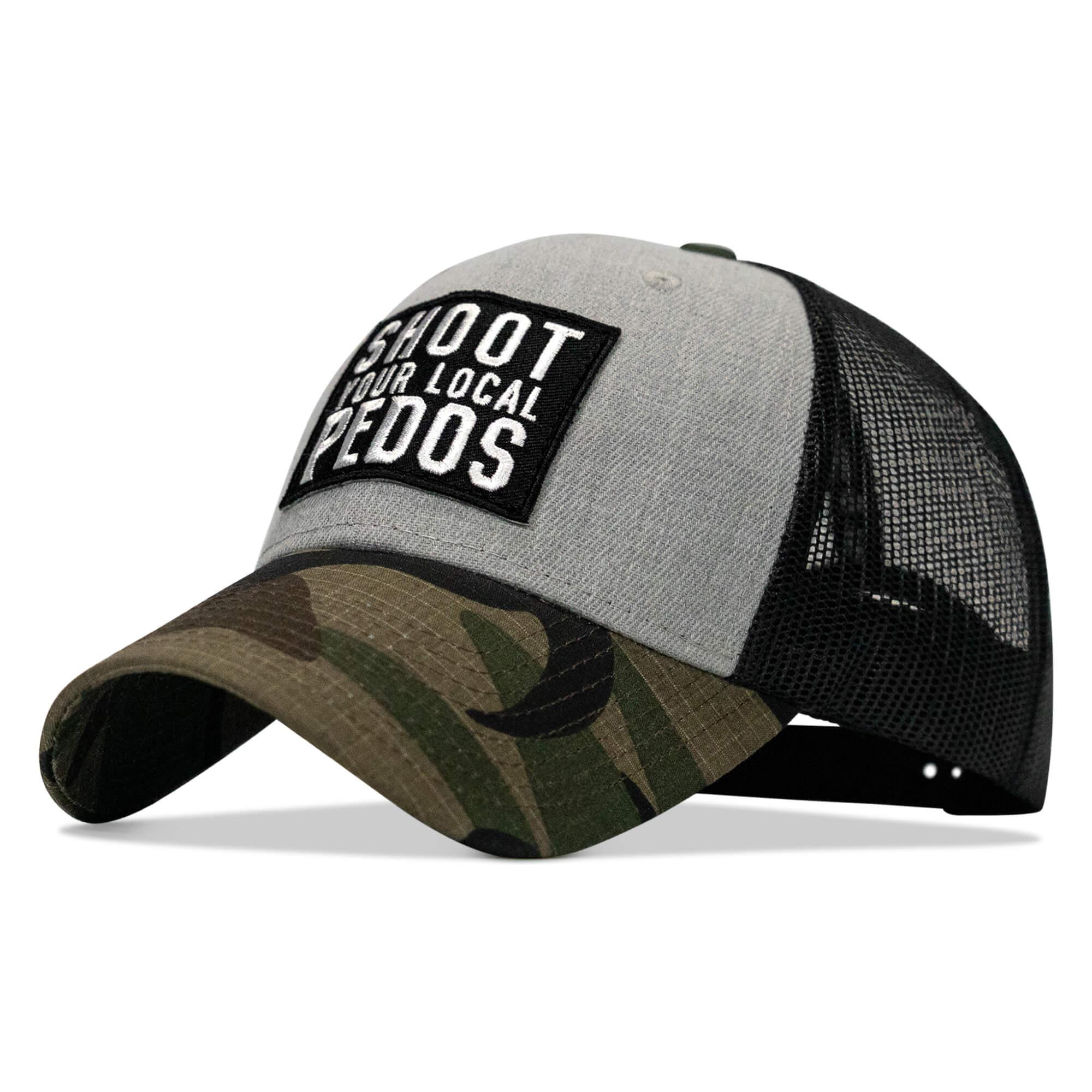 Shoot Your Local Pedos Patch Snapback - Combat Iron Apparel Co.