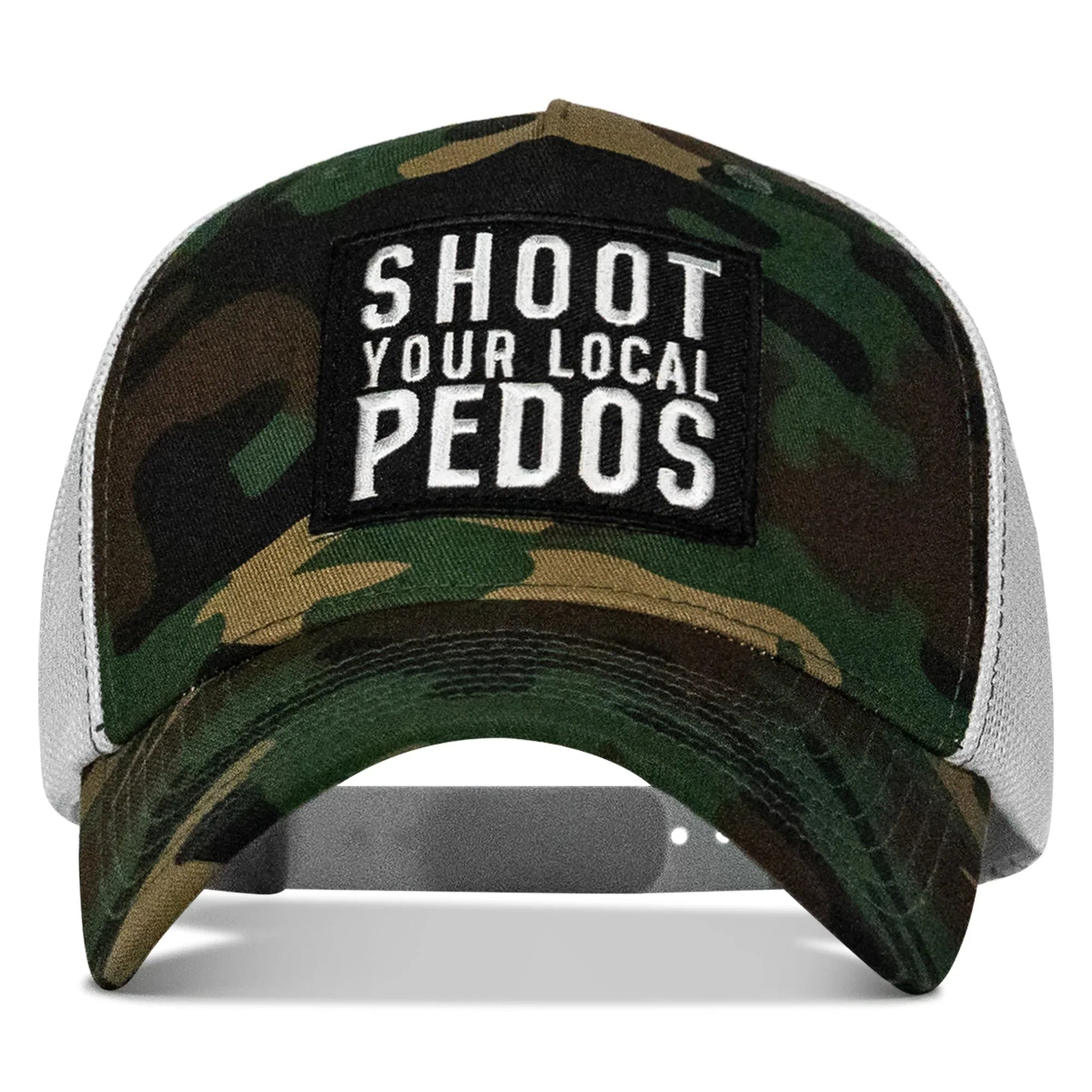 Shoot Your Local Pedos Patch Snapback - Combat Iron Apparel Co.
