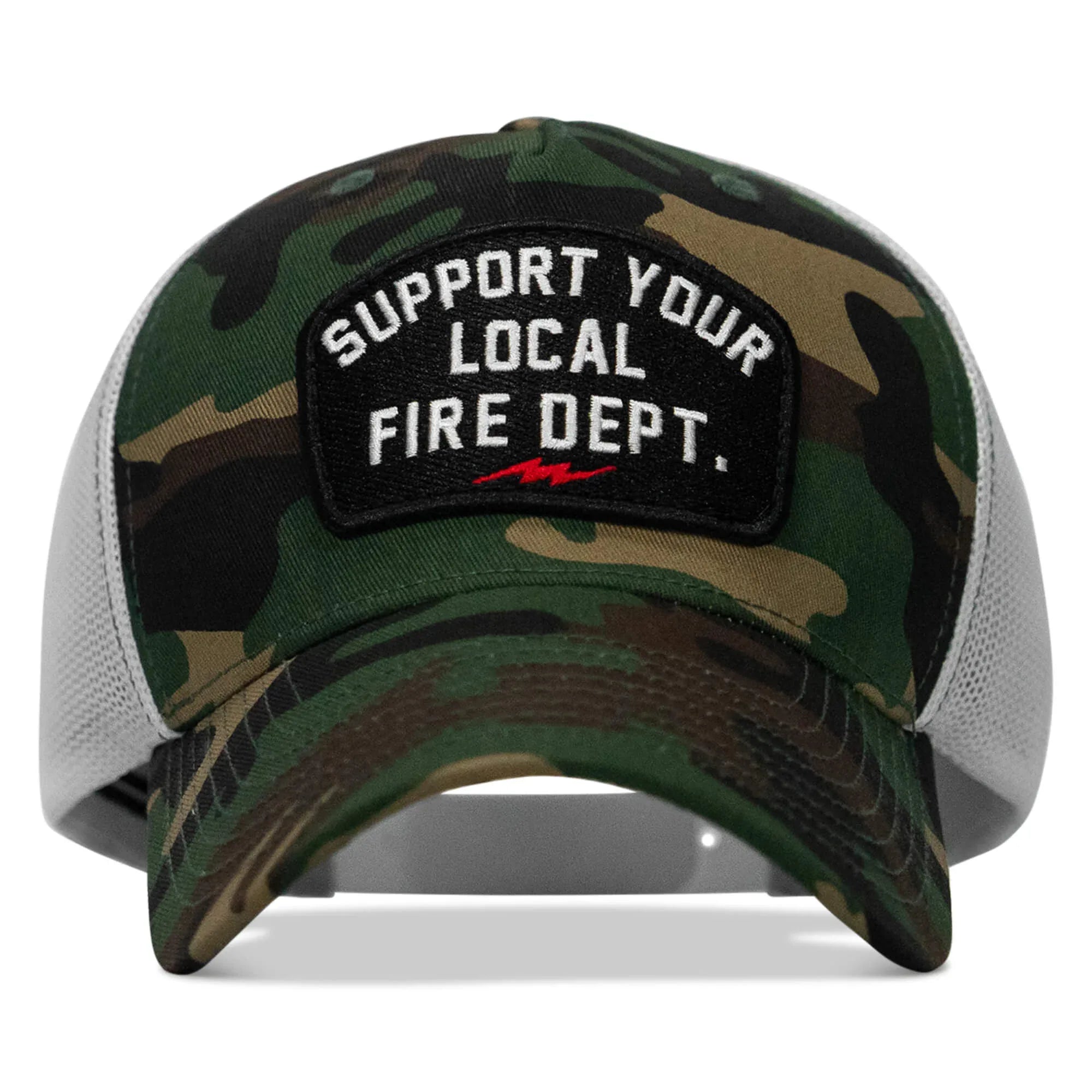 Support Your Local Fire Dept. Patch Snapback Hat - Combat Iron Apparel Co.
