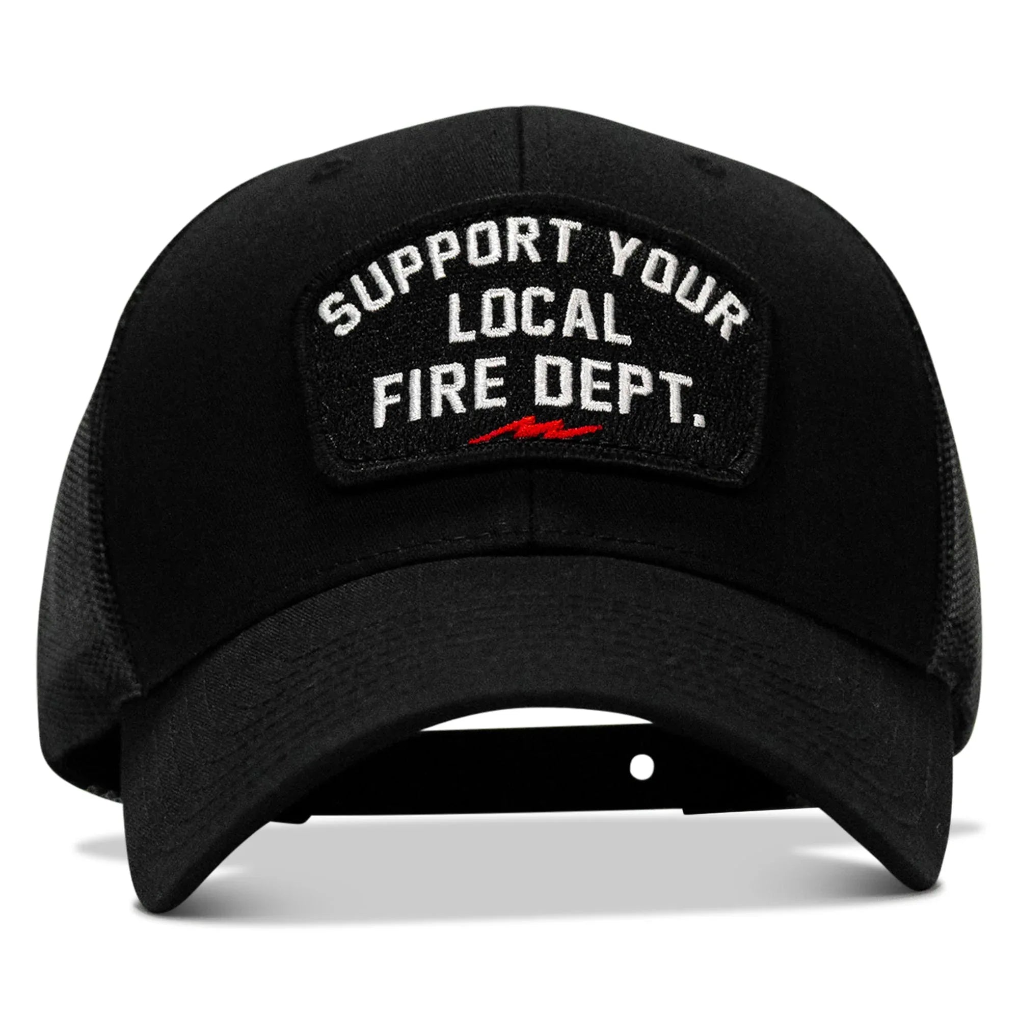 Support Your Local Fire Dept. Patch Snapback Hat - Combat Iron Apparel Co.