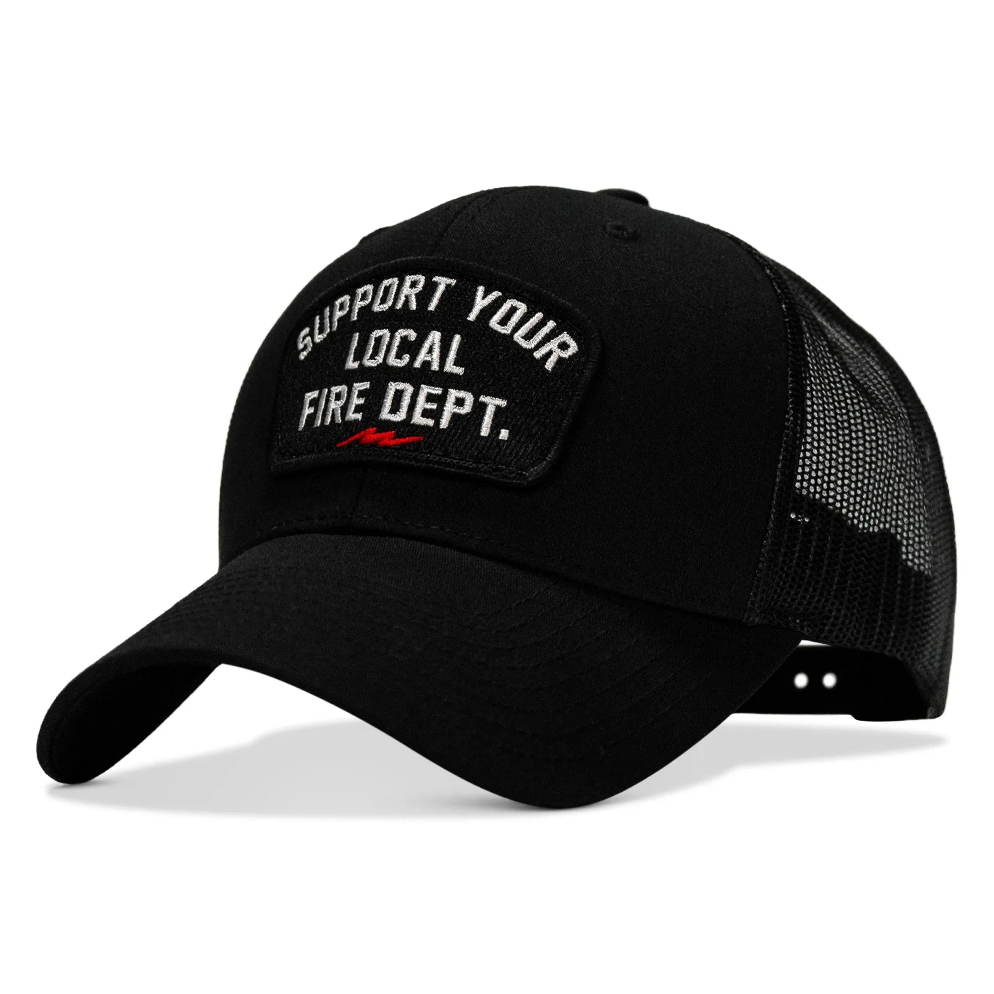 Support Your Local Fire Dept. Patch Snapback Hat - Combat Iron Apparel Co.