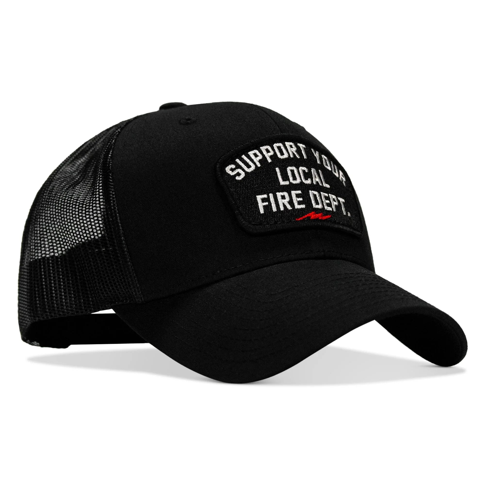 Support Your Local Fire Dept. Patch Snapback Hat - Combat Iron Apparel Co.