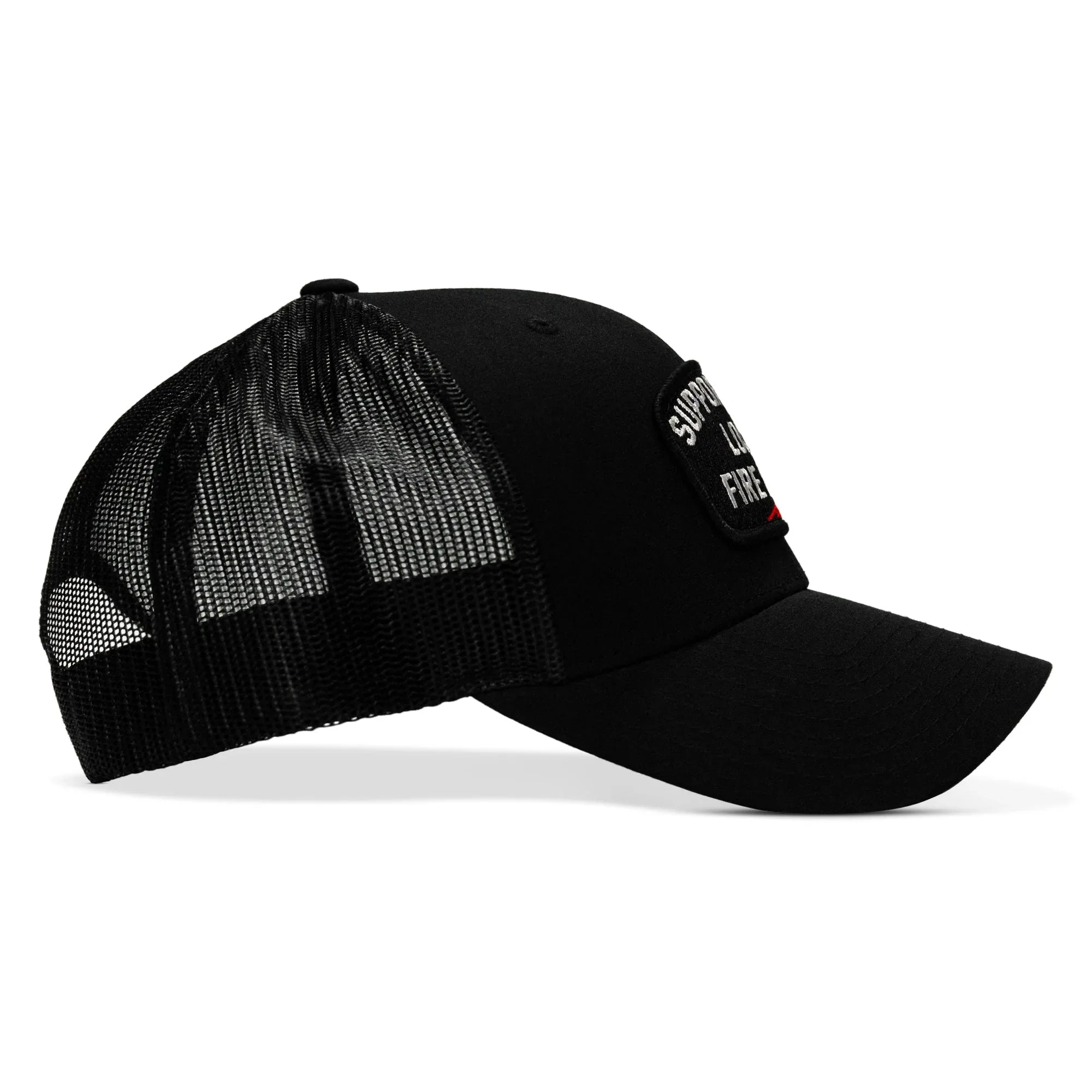 Support Your Local Fire Dept. Patch Snapback Hat - Combat Iron Apparel Co.