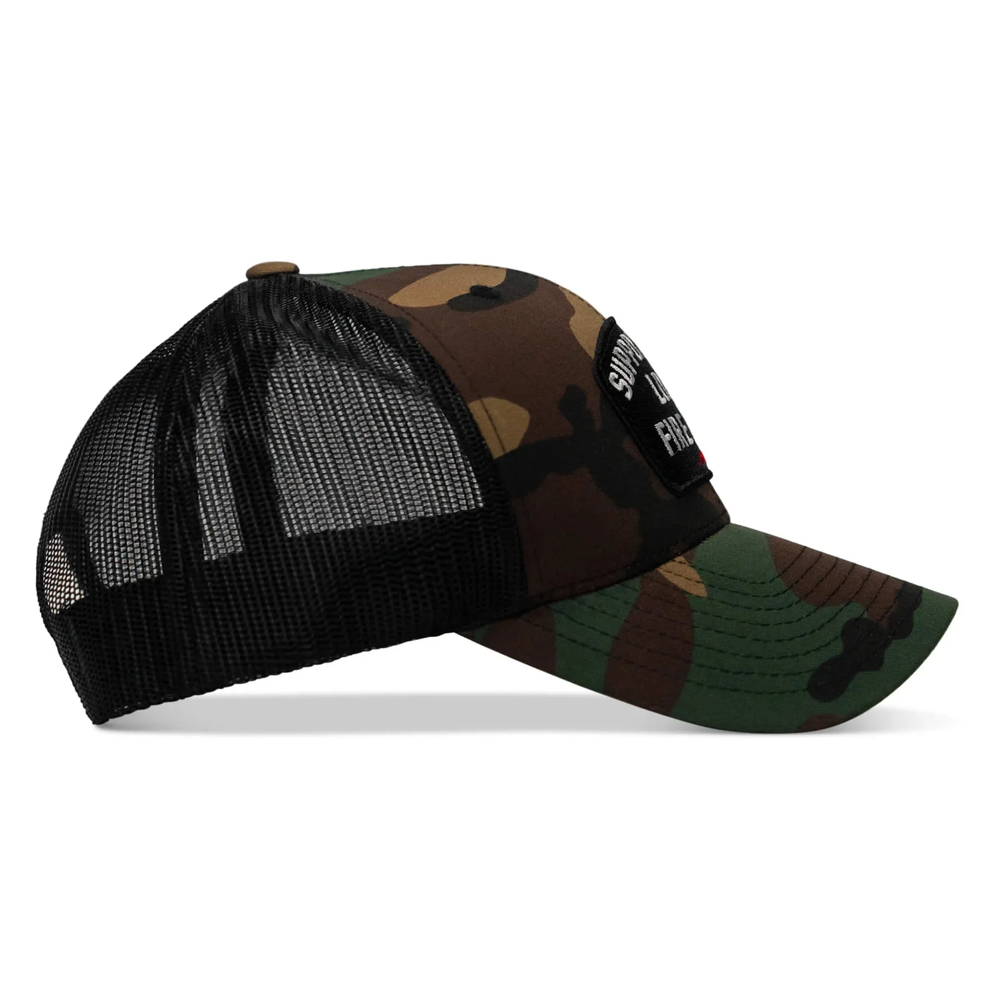 Support Your Local Fire Dept. Patch Snapback Hat - Combat Iron Apparel Co.