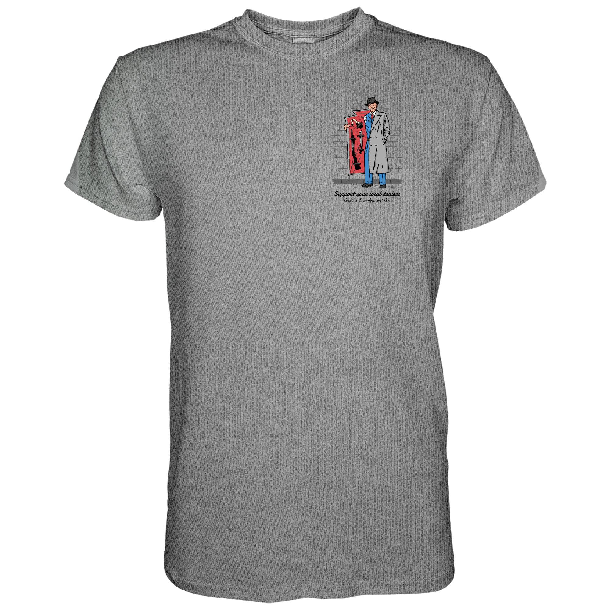 Anarchy of Goods Support your Local Dealer Men's T-Shirt - Combat Iron Apparel Co.