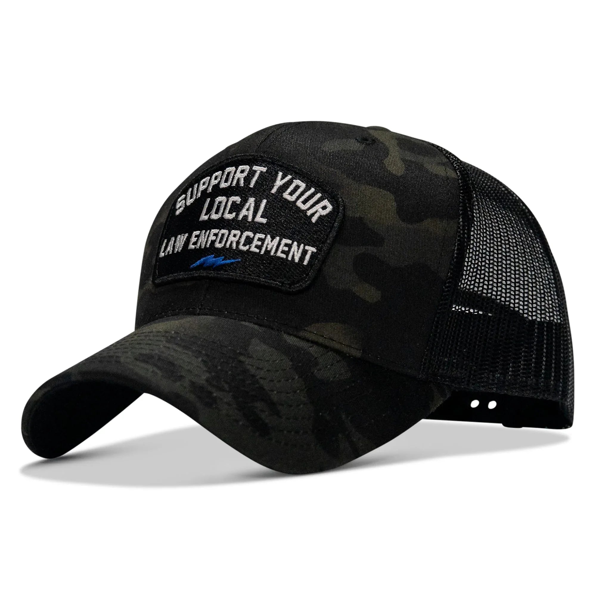 Support Your Local Law Enforcement Mid-Profile Snapback Hat - Combat Iron Apparel Co.