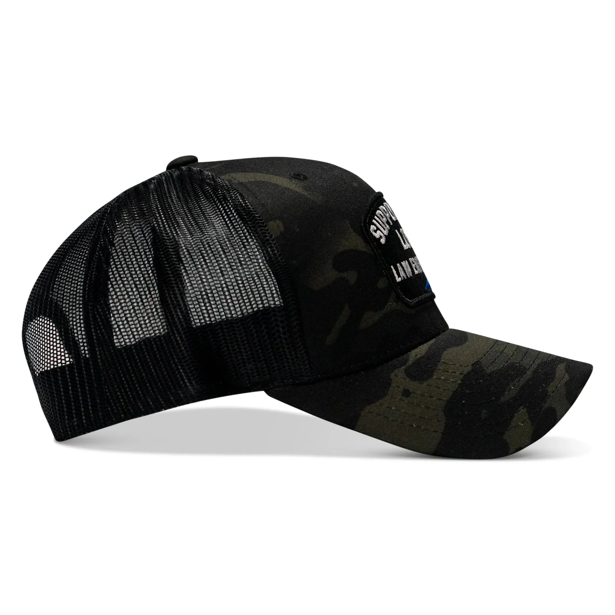 Support Your Local Law Enforcement Mid-Profile Snapback Hat - Combat Iron Apparel Co.
